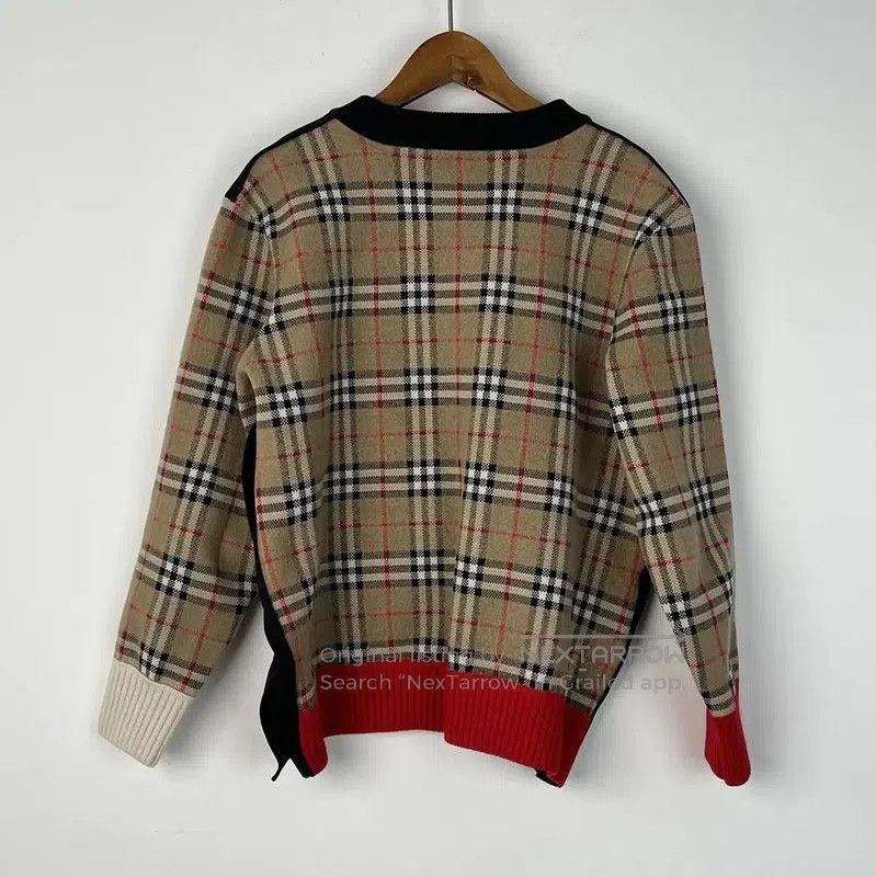 Burberry Burberry Brown Check Knit Sweater. Size L / US 10 / IT 46 - 2 Thumbnail