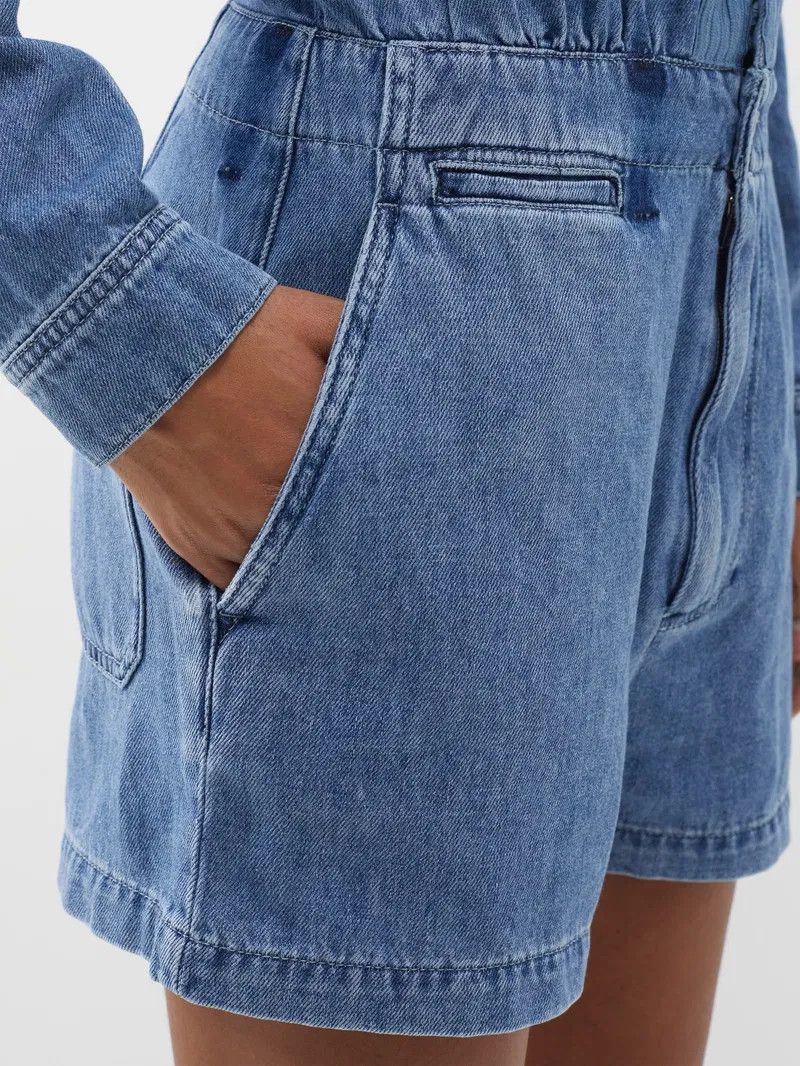 Marni o1y1125 Denim Overall in Blue Size 26" / US 2 / IT 38 - 3 Thumbnail