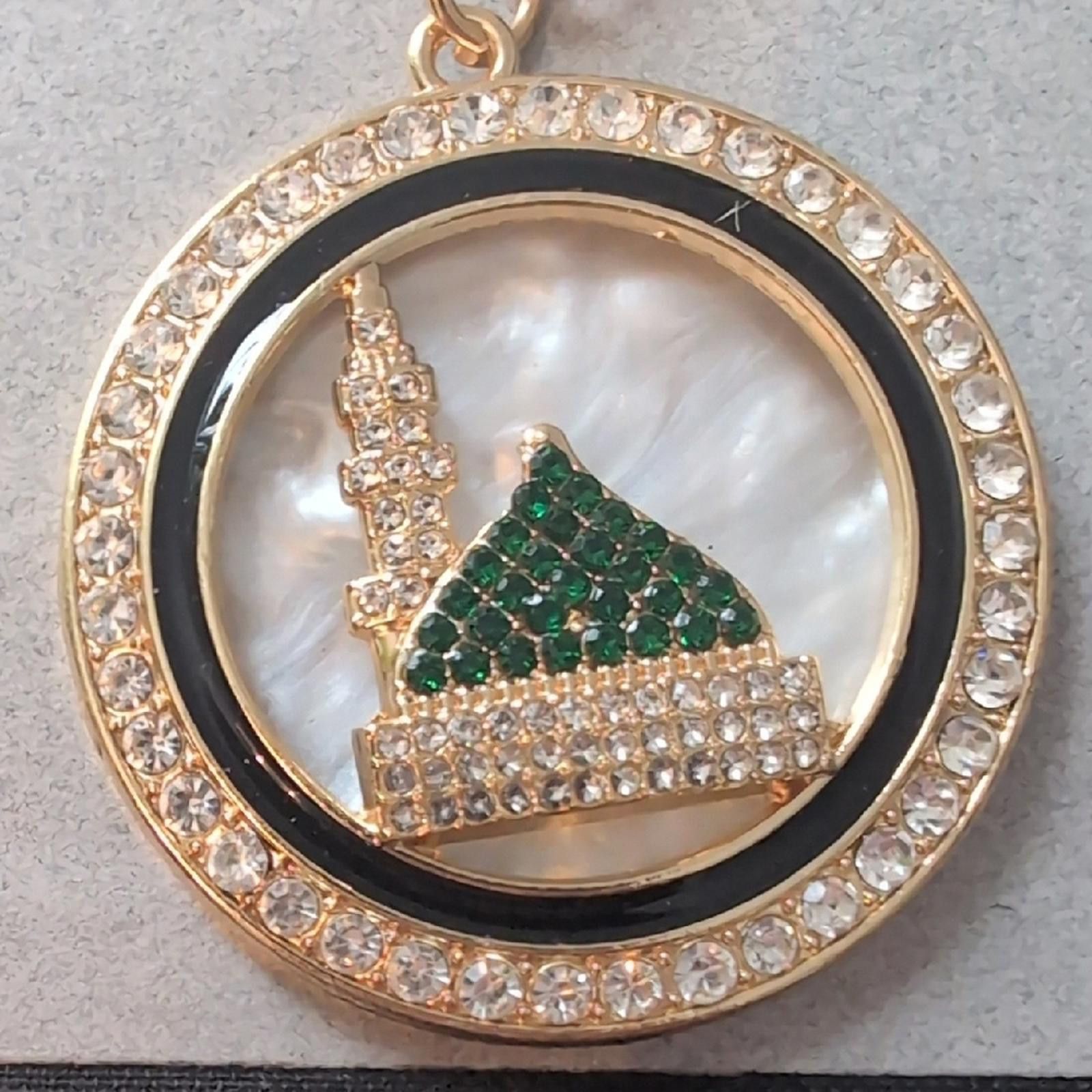 Other Gold and Green Keychain with Rhinestones House Size ONE SIZE - 5 Thumbnail
