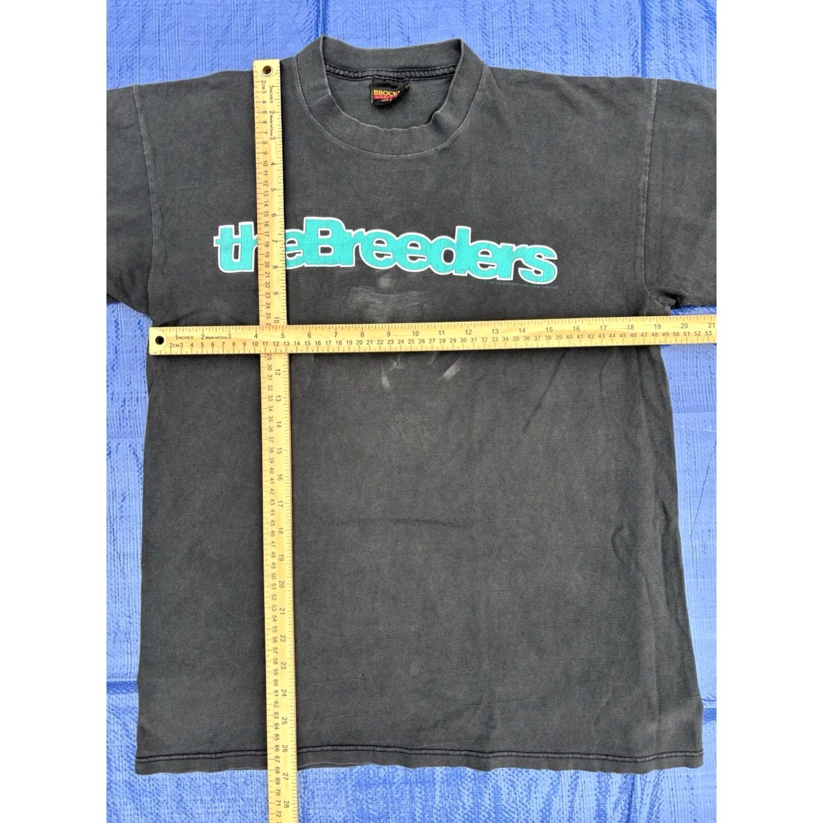 Vintage VINTAGE Brockum L T-Shirt The Breeders 90s Band Mens Short Sleeve Black 1993 Size US L / EU 52-54 / 3 - 2 Thumbnail