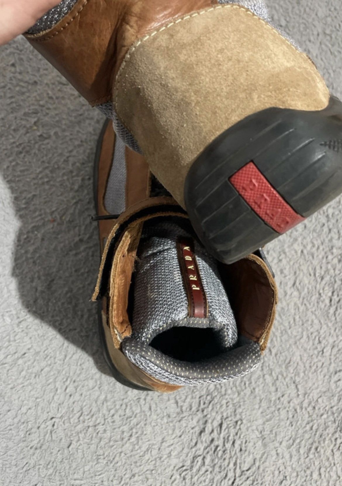 Prada OG Prada 'America's Cup' High Top Sneakers Size US 11 / EU 44 - 5 Thumbnail