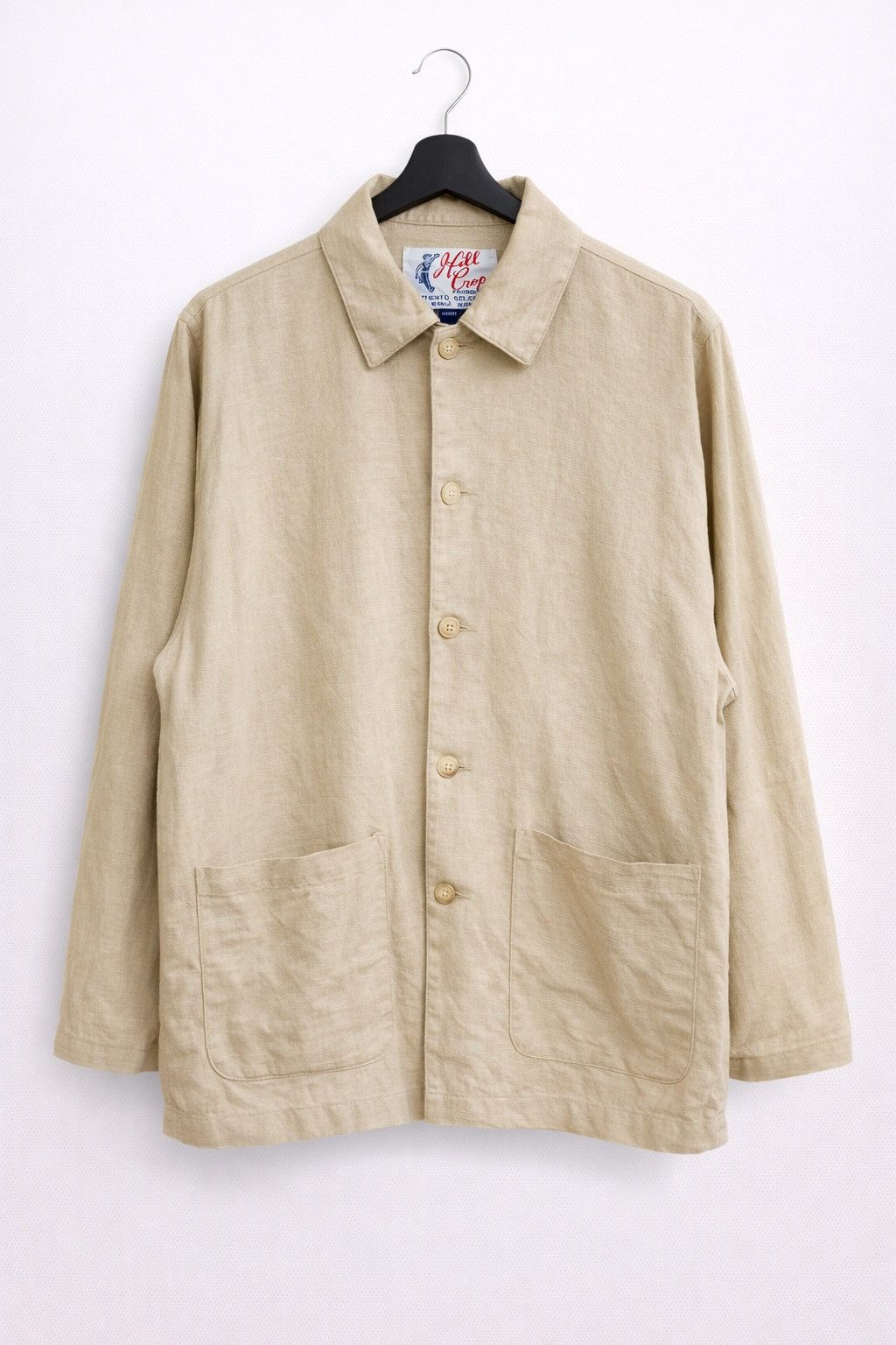 Japanese Brand Vintage Hillcop Beige Linen-Blend Casual Work Jacket Size US M / EU 48-50 / 2 - 1 Thumbnail