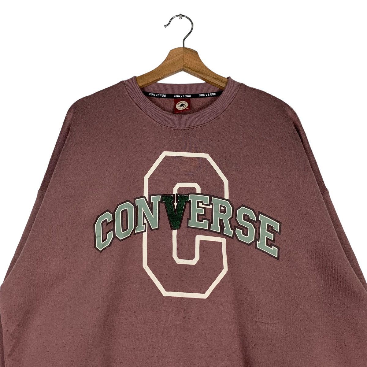 Converse CONVERSE Big Logo Crewneck Sweatshirts #0815-C37 Size US M / EU 48-50 / 2 - 2 Thumbnail