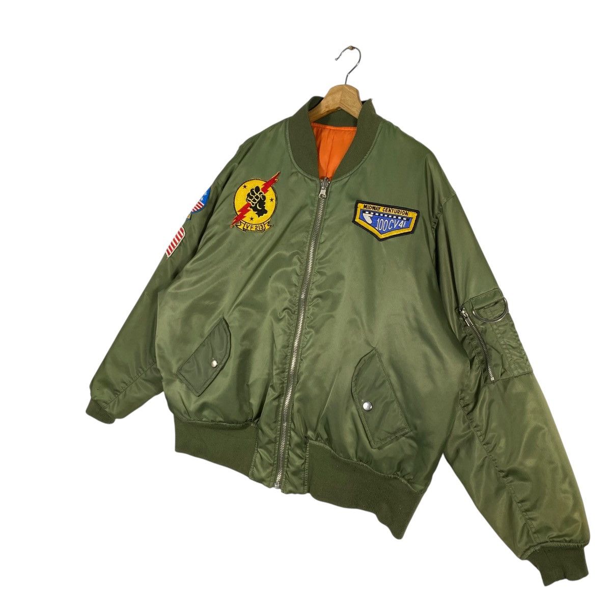Japanese Brand Faith Reversable Bomber Jacket Military Style Size US XXL / EU 58 / 5 - 2 Thumbnail