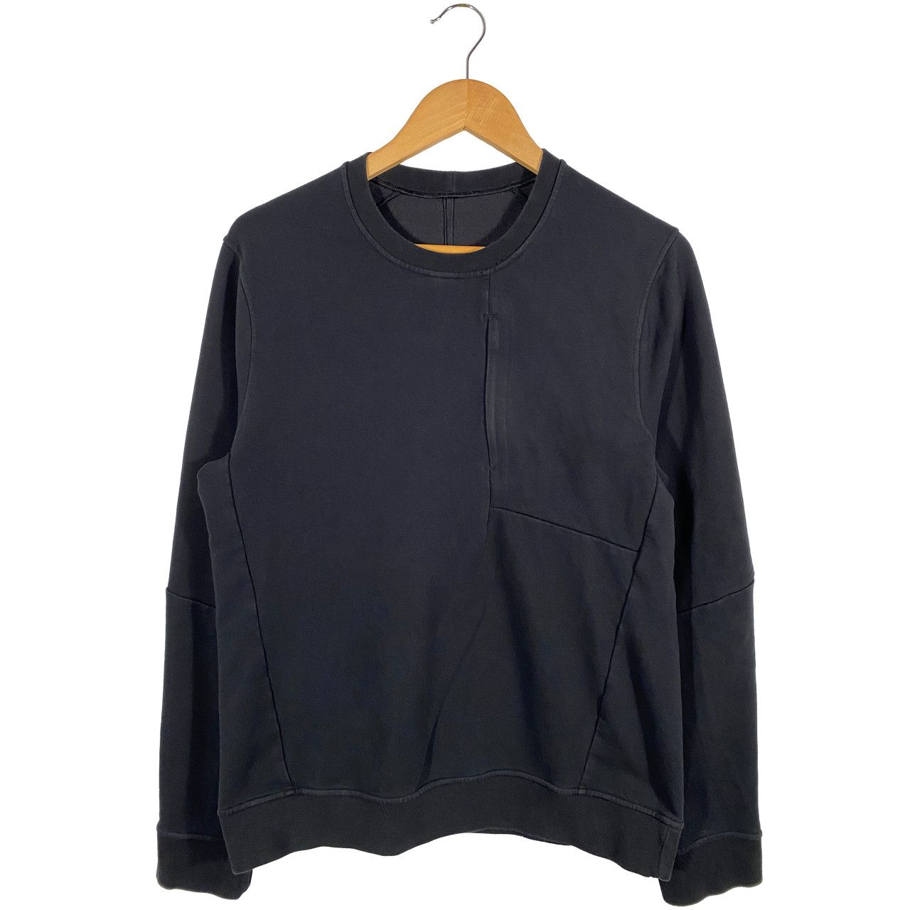 Lululemon M3AUNS- Lululemon City Sweat French Terry Crew Sweater Black Size US S / EU 44-46 / 1 - 1 Thumbnail