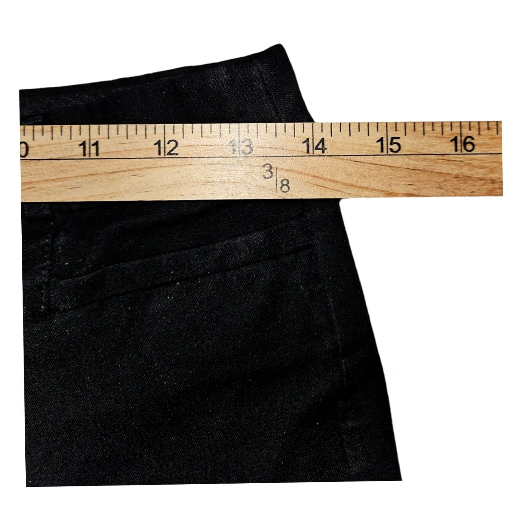 Banana Republic VINTAGE Banana Republic Sloan Crop Capris Women's 2P Black Pockets Stretch Casual Travel Size ONE SIZE - 3 Thumbnail