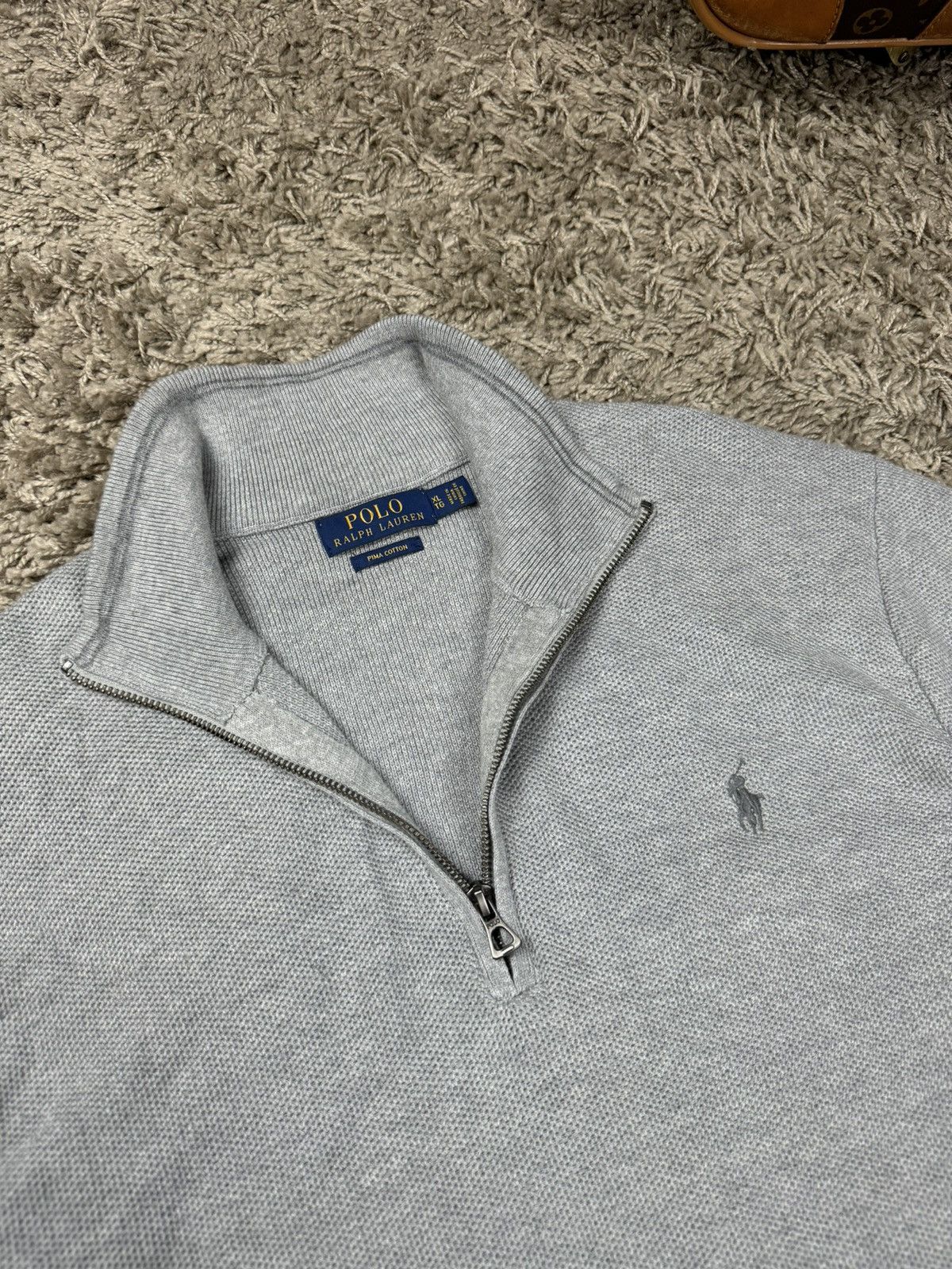 Polo Ralph Lauren 1/4 zip sweatshirt Polo Ralph Lauren original old money item Size US XL / EU 56 / 4 - 2 Thumbnail