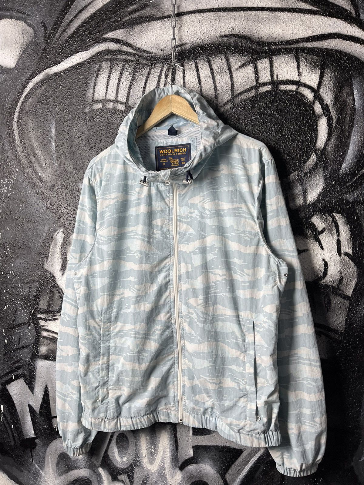Woolrich Woolen Mills Woolrich John Rich & Bros Light Blue Camo Jacket Men’s Size L Size US L / EU 52-54 / 3 - 1 Thumbnail
