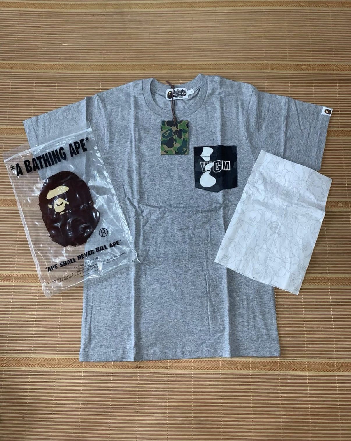 Bape BAPE OG Nigo era grey short-sleeve tee Size US S / EU 44-46 / 1 - 8 Thumbnail