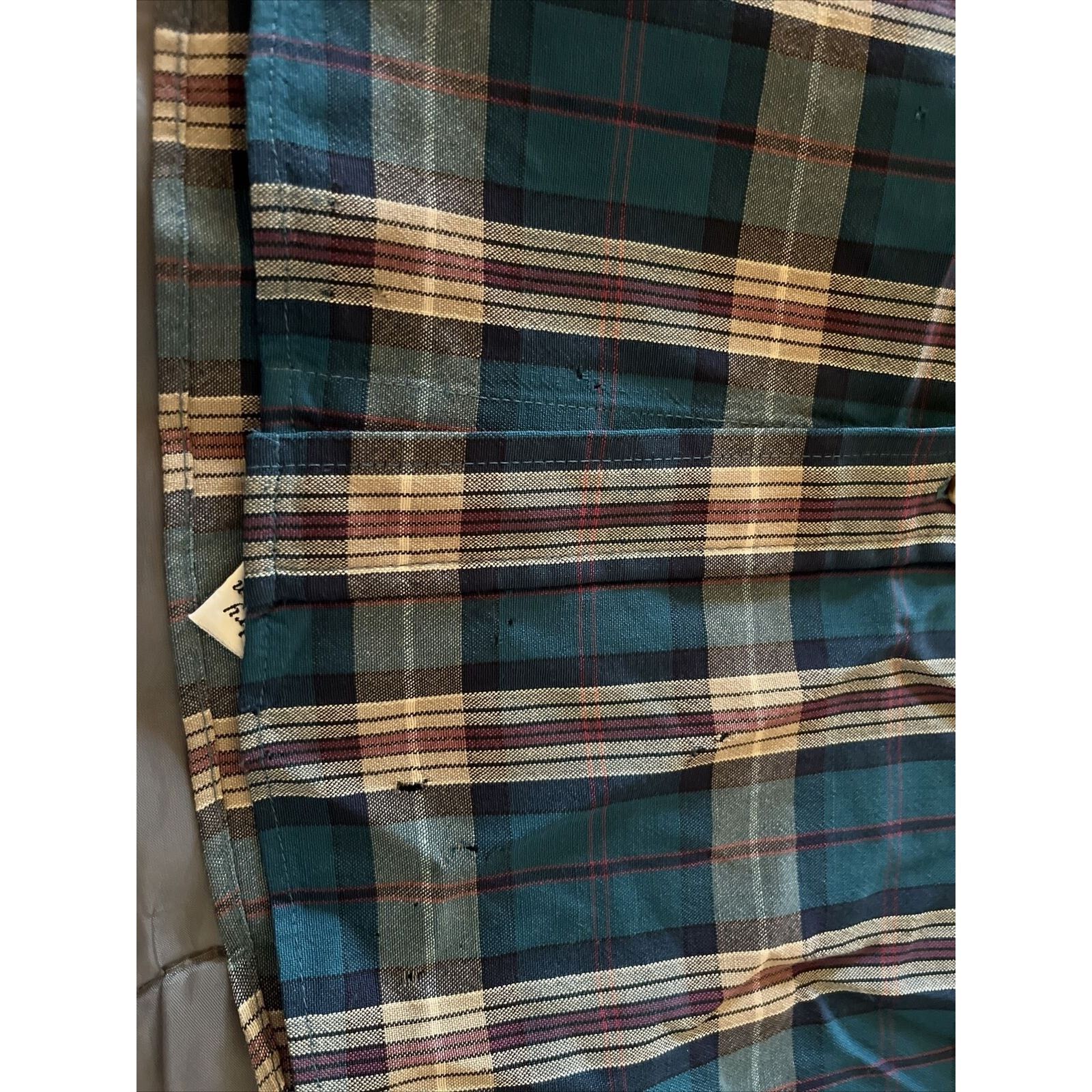 Pendleton Pendleton Vintage Men’s M Blue Plaid LS Button Up Wool Shirt Size US M / EU 48-50 / 2 - 24 Thumbnail