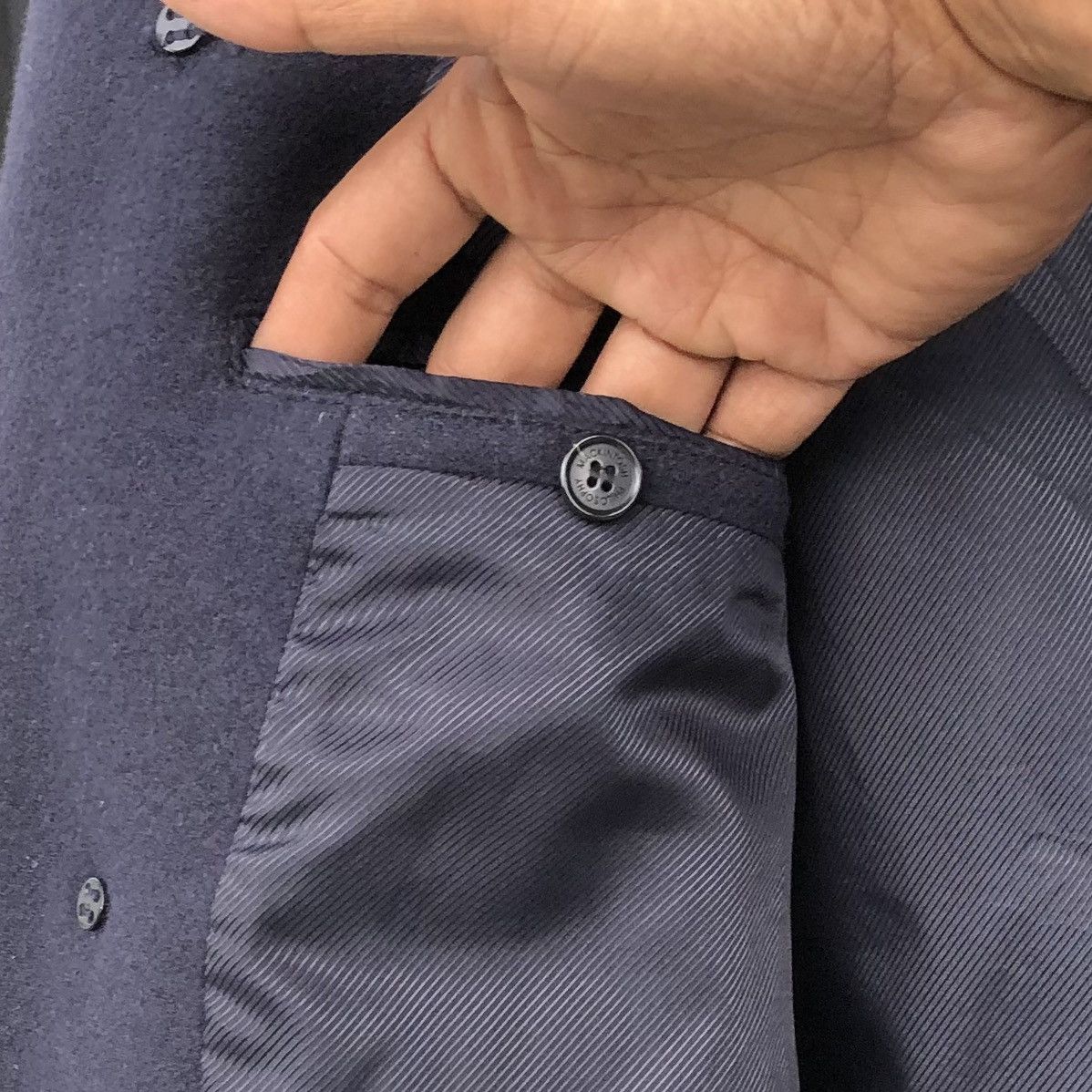 Mackintosh Mackintosh Philosophy Double Breasted Navy Blue Wool Peacoat Size US M / EU 48-50 / 2 - 16 Thumbnail
