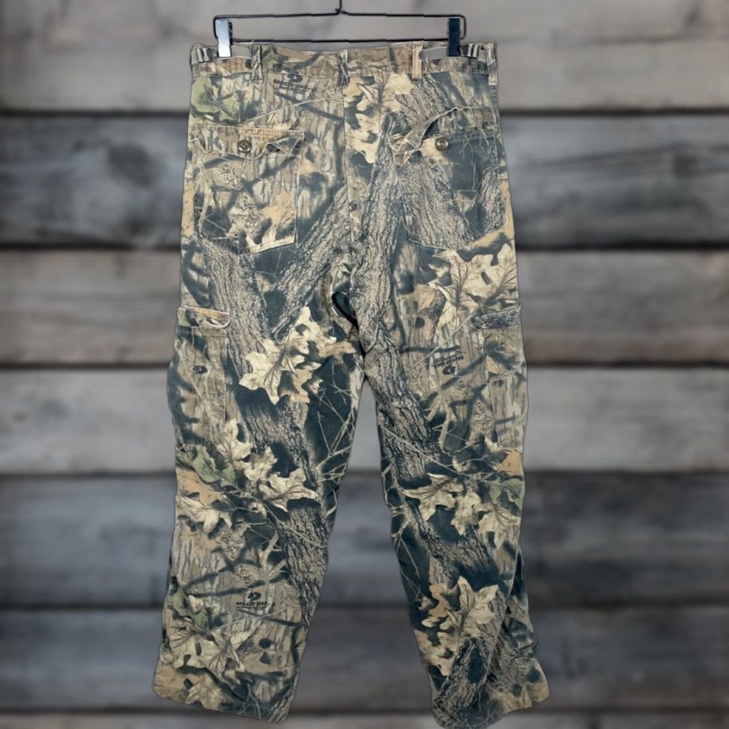 Vintage VINTAGE ScentBlock Cargo Pants Men 36 x 30 Camouflage USA Made Adjustable Green Mossy Oak Breakup 90s Army Outdoor Pants Mens Size US 36 / EU 52 - 1 Thumbnail