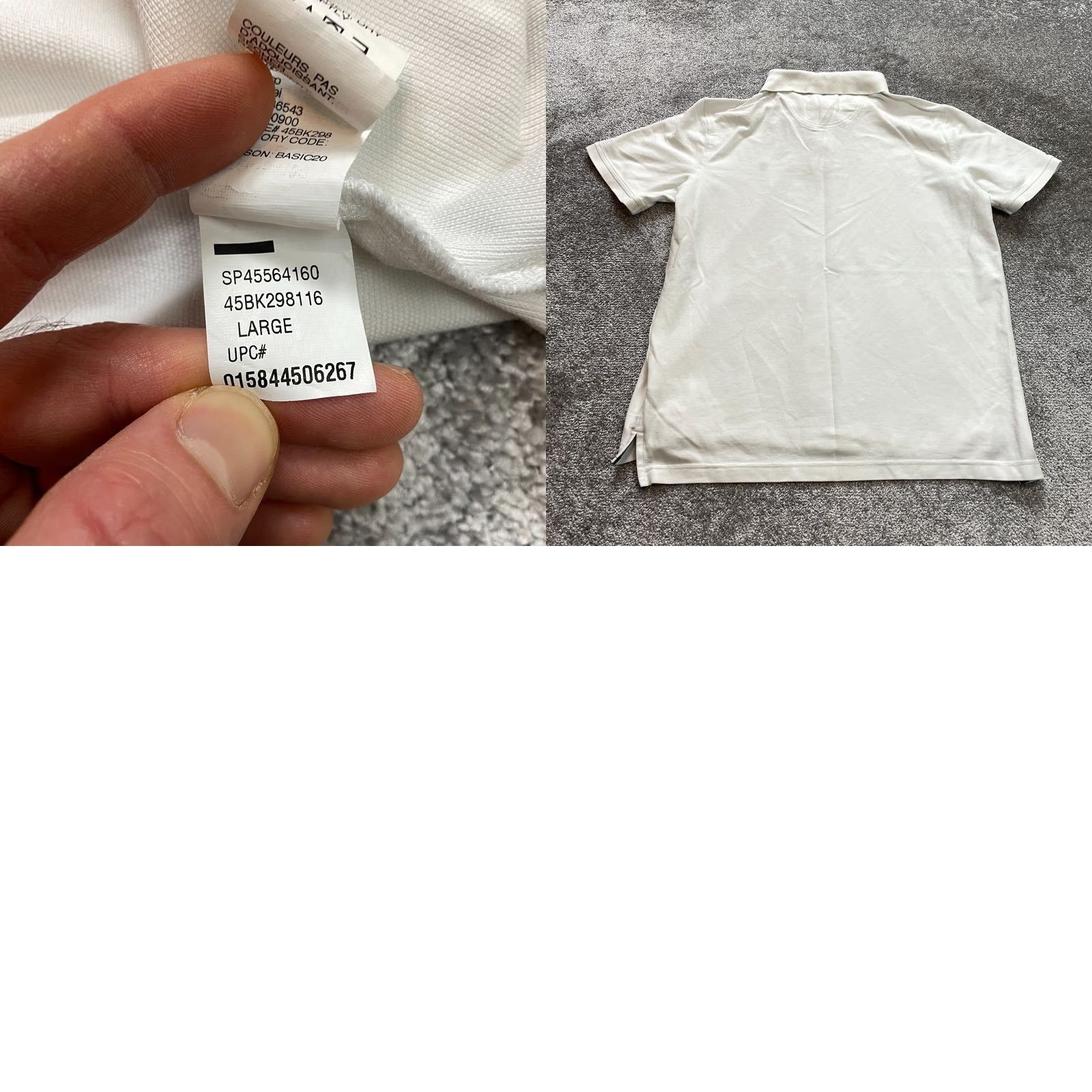 Izod IZOD Polo Shirt Mens L White Advantage Performance Logo Top Size US L / EU 52-54 / 3 - 8 Thumbnail
