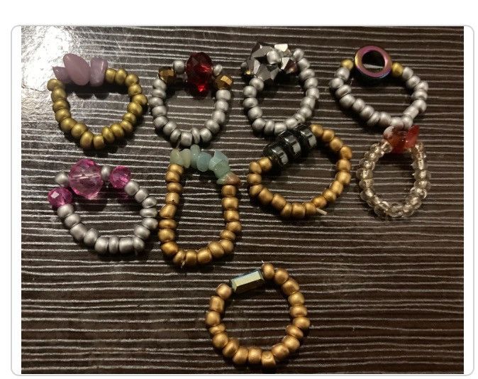 Other Beaded rings handmade Size ONE SIZE - 2 Thumbnail