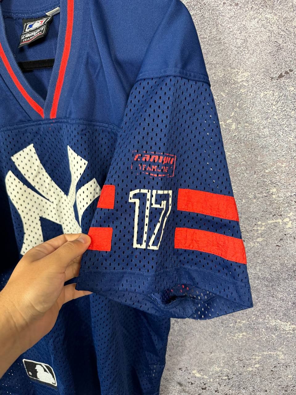 NFL × New York Yankees 90's New York Yankees Campri Vintage Baseball Jersey Size US M / EU 48-50 / 2 - 5 Thumbnail