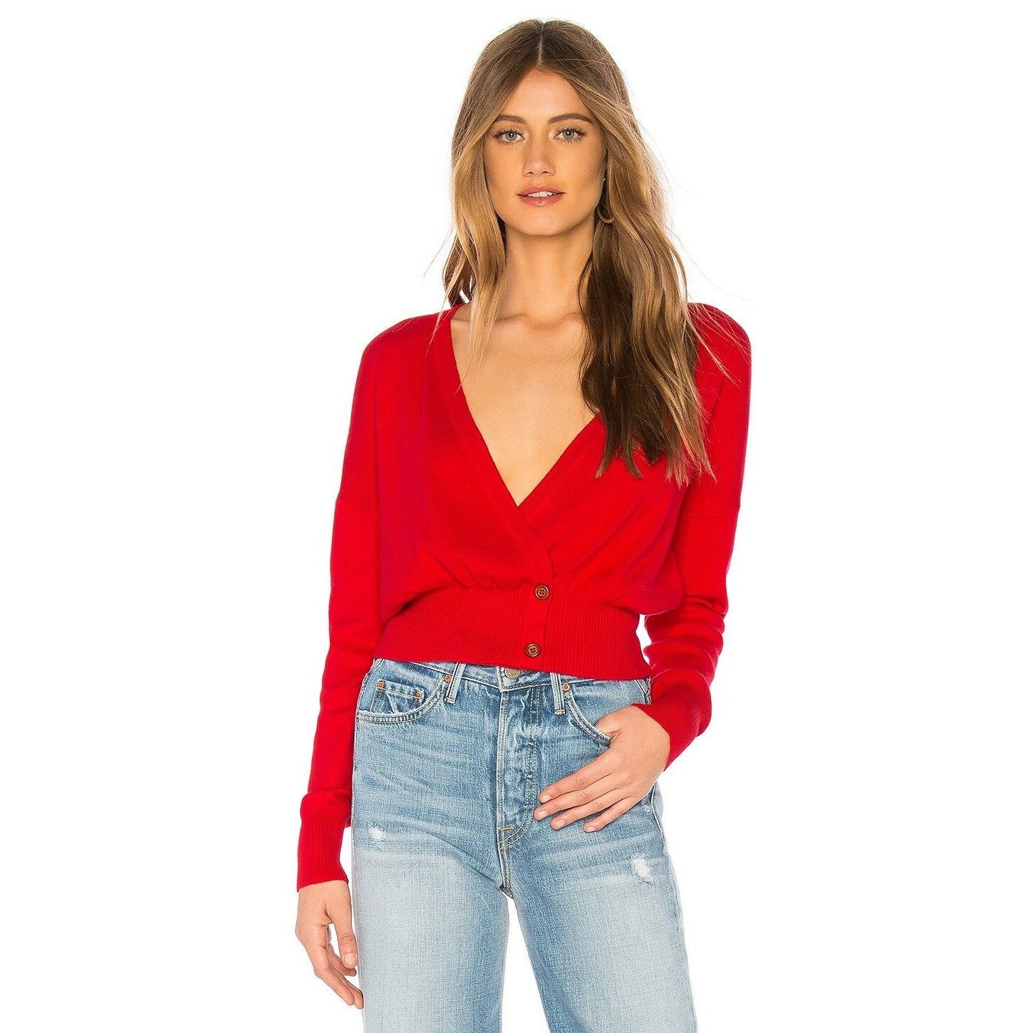 Lovers + Friends Cherry Red Alex Sweater