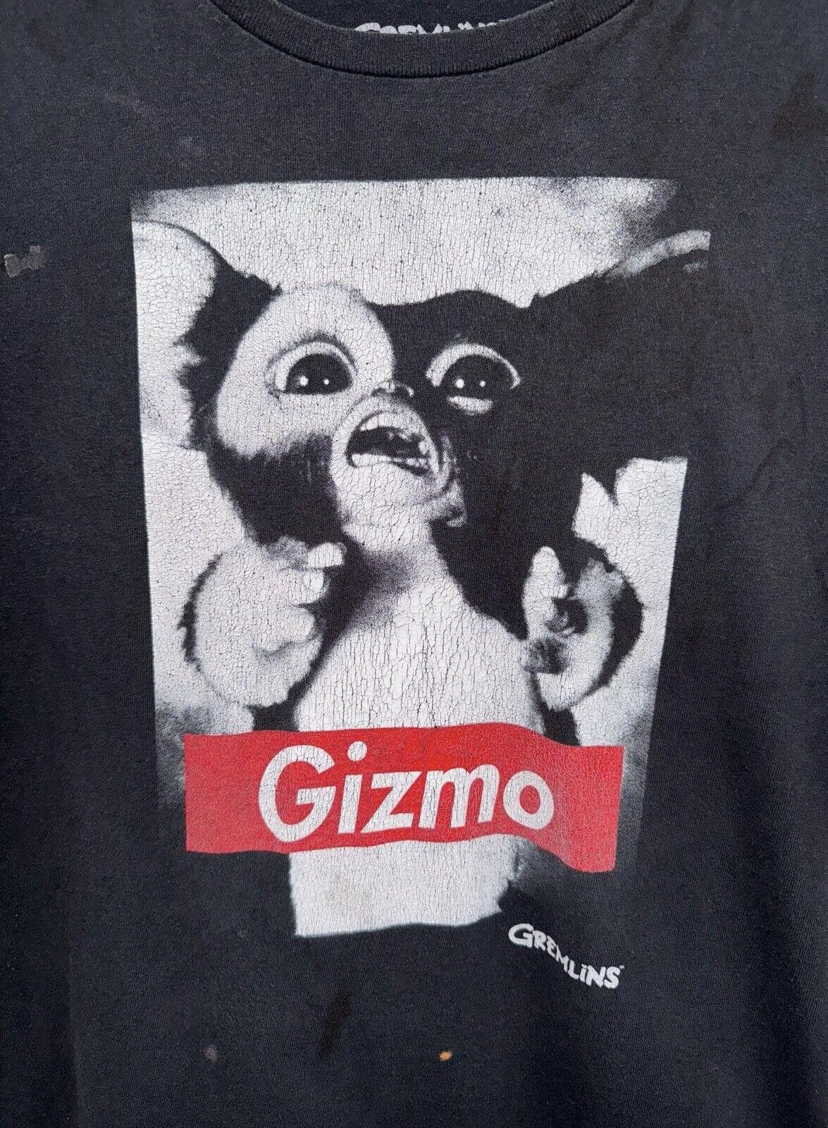 Designer Gremlins Gizmo Graphic Shirt Black Thrashed Sz XL Size US XL / EU 56 / 4 - 2 Thumbnail