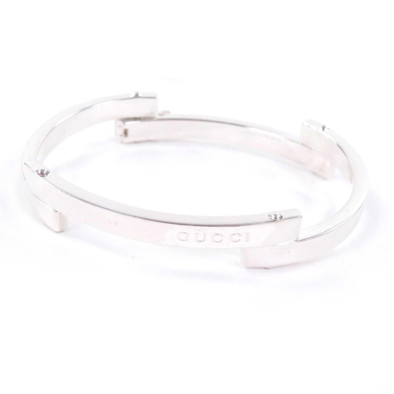 Gucci Gucci Gucci Silver Bracelet Precious Metal Bangle DUTY FREE for USA Size ONE SIZE - 1 Thumbnail