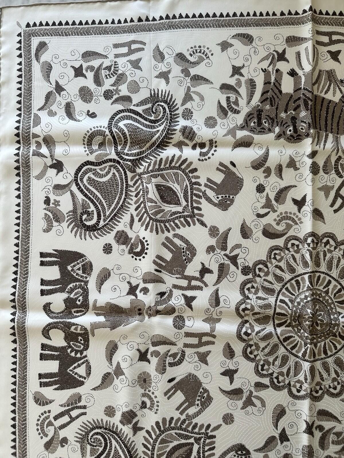 Hermes Hermes Kantha 90cm Silk Scarf Size ONE SIZE - 3 Thumbnail
