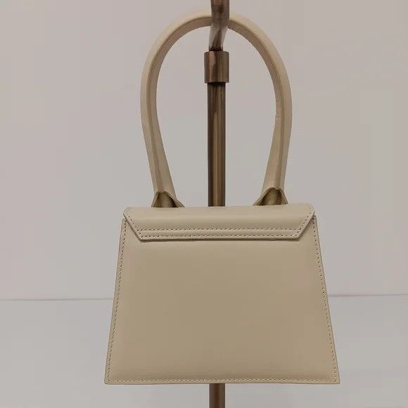 Jacquemus Jacquemus Le Chiquito Moyen Top-Handle Leather Bag - Ivory Size ONE SIZE - 3 Thumbnail