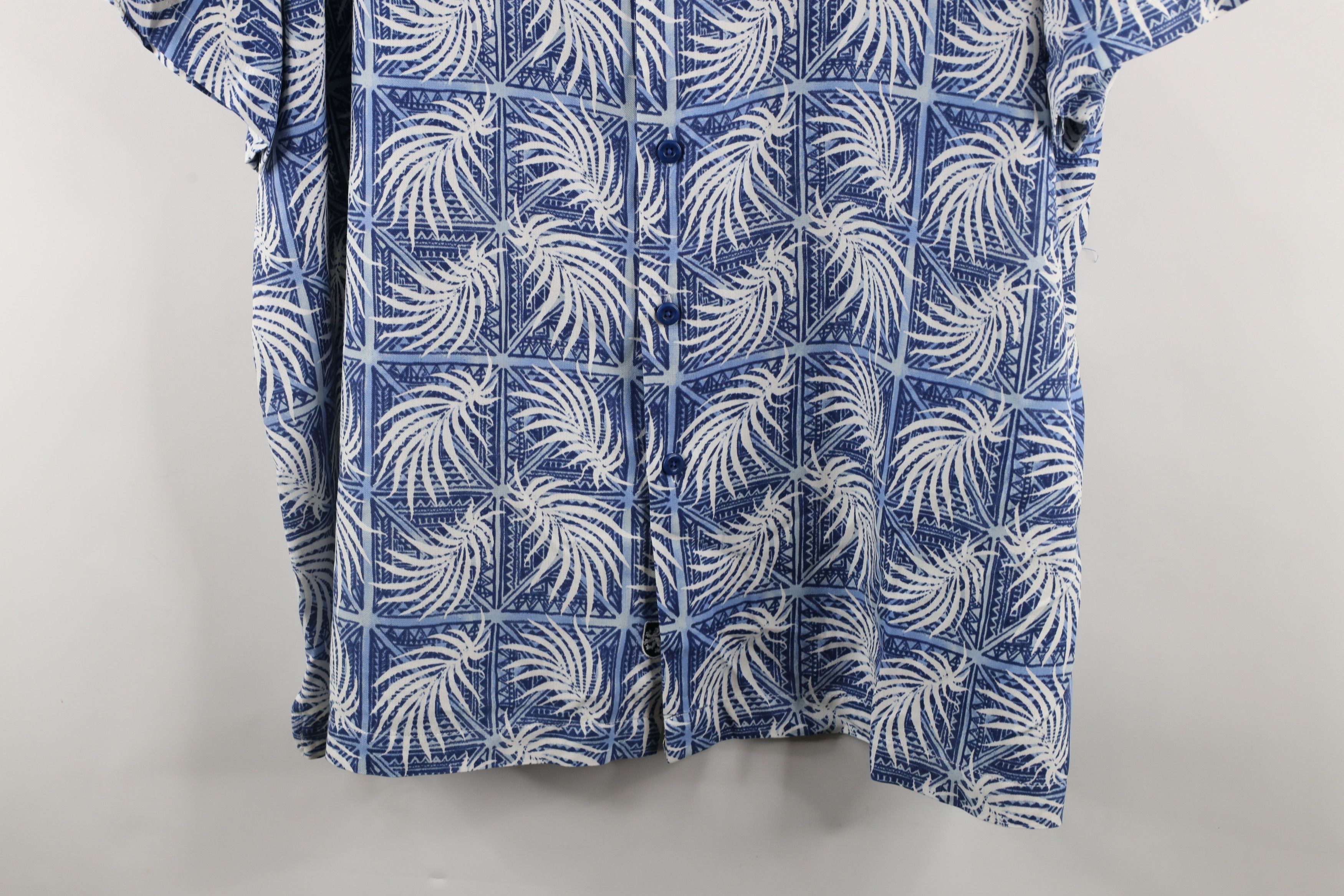 Nat Nast × Vintage Nat Nast Luxury Originals Leaf Silk Blend Hawaiian Shirt Size US XXL / EU 58 / 5 - 3 Thumbnail