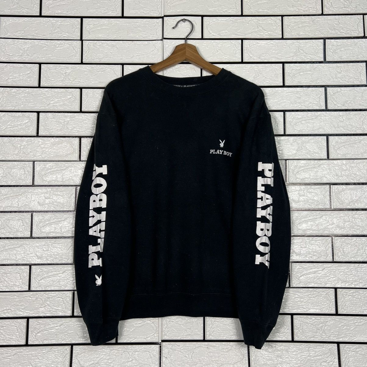 Playboy Vintage PLAYBOY Big Logo Crewneck Sweatshirt #4091-C186 Size US L / EU 52-54 / 3 - 11 Thumbnail
