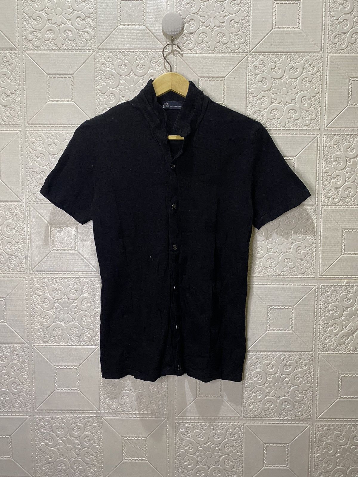 image of Archival Clothing x Tornado Mart Zero By Tornado Mart Shirts Button in Black, Women's (Size Medium)