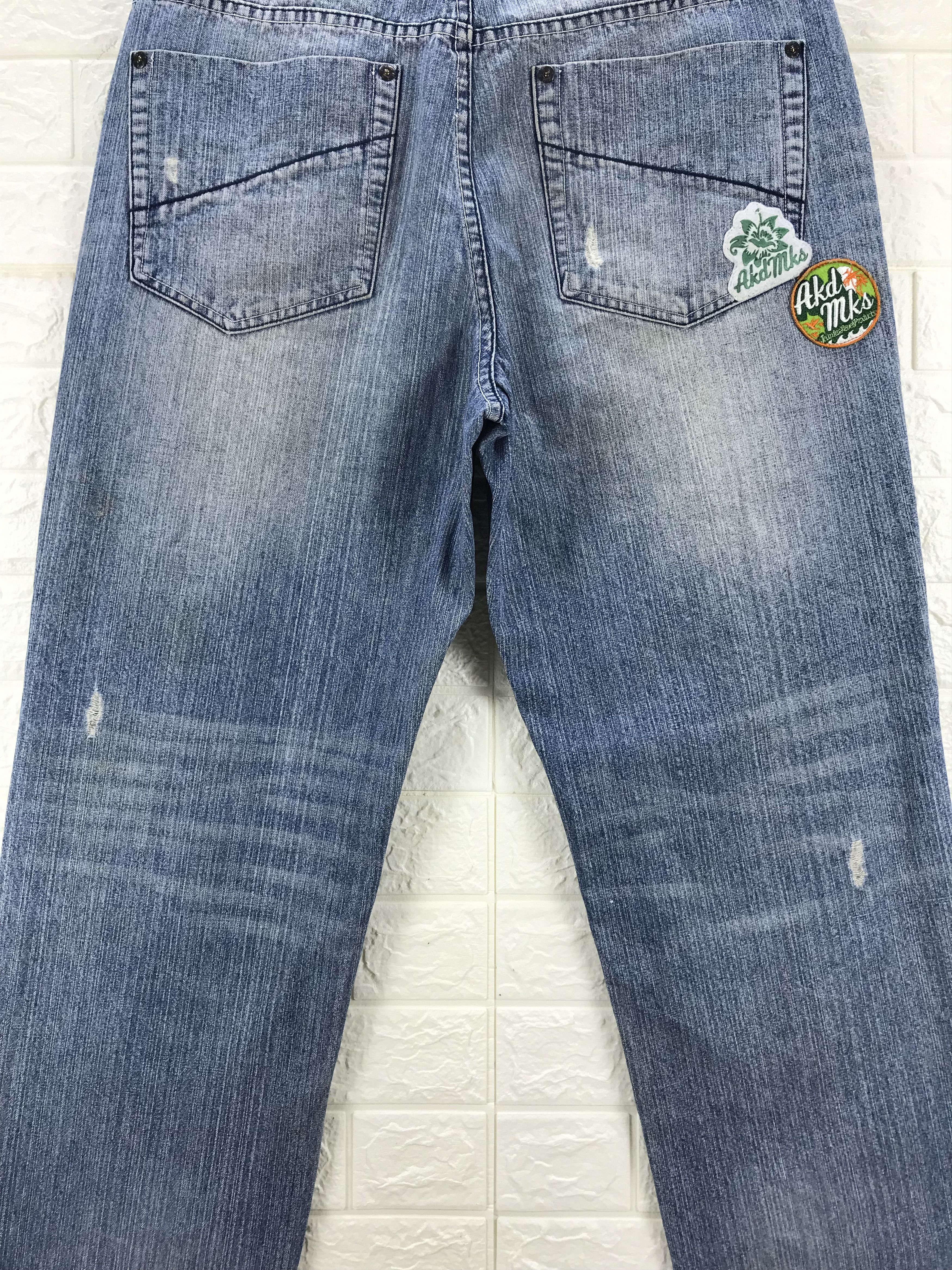 Akademiks Baggy Jeans Akademiks Distressed Design Wide Denim Size US 36 / EU 52 - 7 Thumbnail