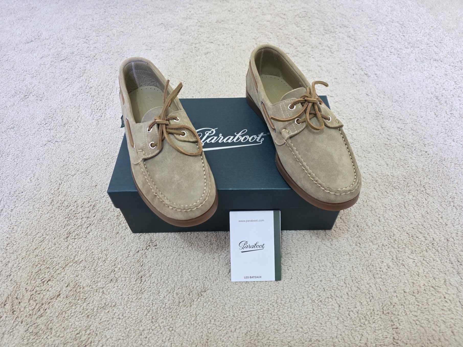 Paraboot Paraboot Barth/Marine Leather Boat Shoes - Miel-Vel Sand Size US 9.5 / EU 42-43 - 1 Thumbnail