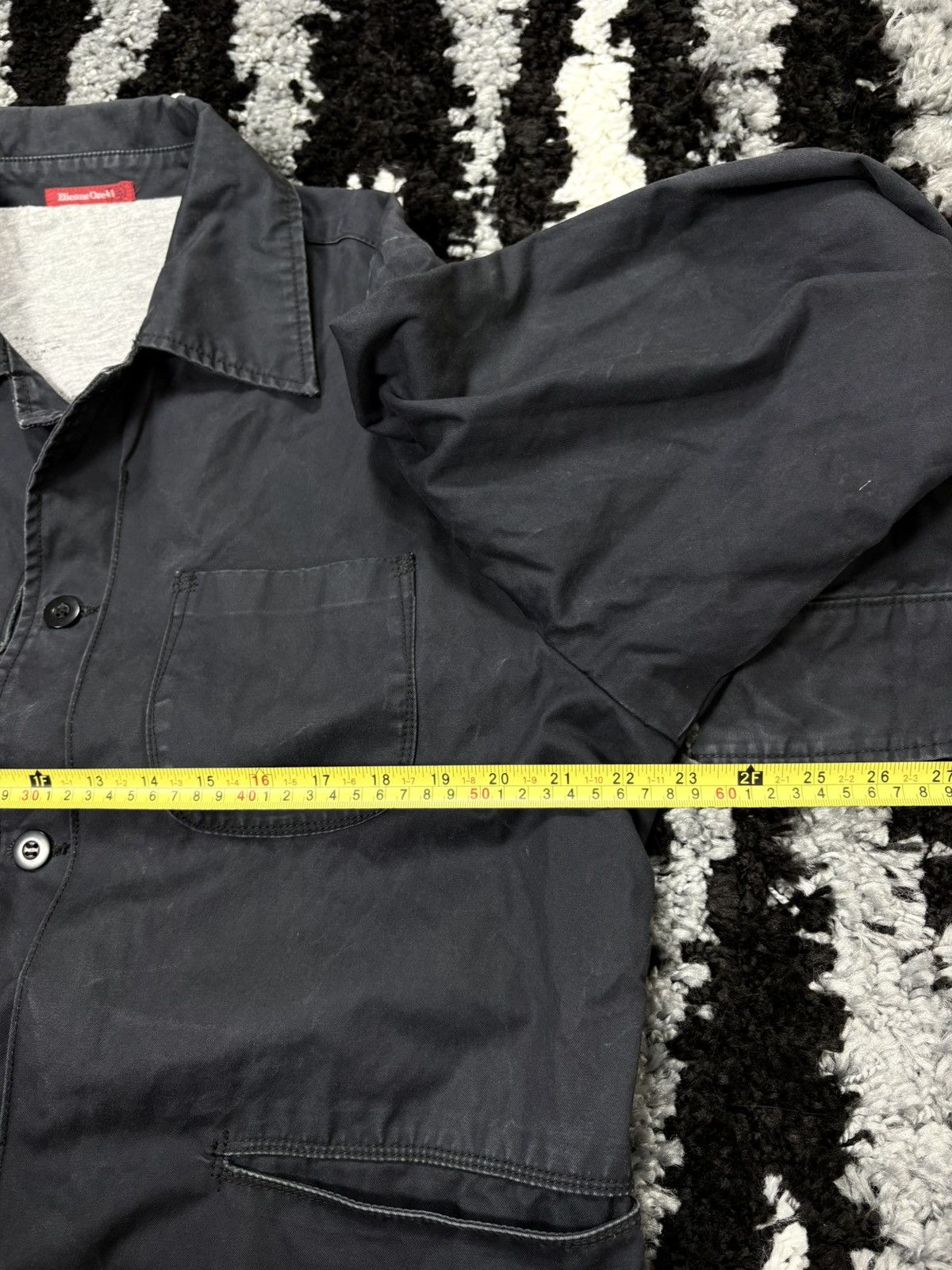 Japanese Brand Etienne Ozeki patchwork spellout logo coach jacket Size US L / EU 52-54 / 3 - 10 Thumbnail