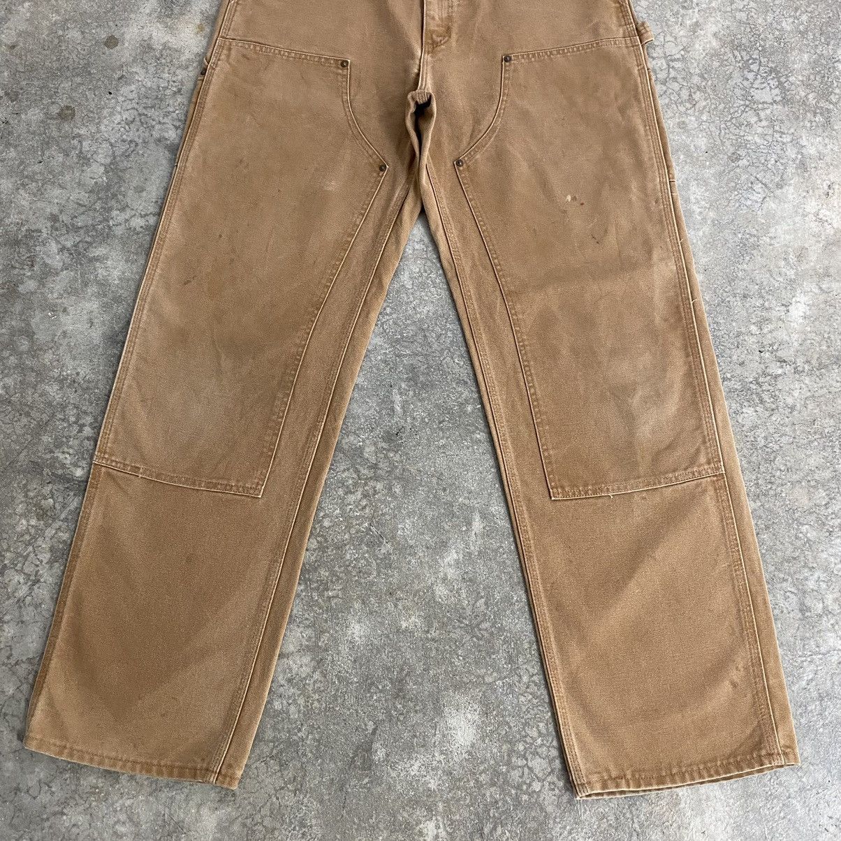 Carhartt Vintage Carhartt Double Knee Tan Carpenter Work Pants Size US 34 / EU 50 - 3 Thumbnail