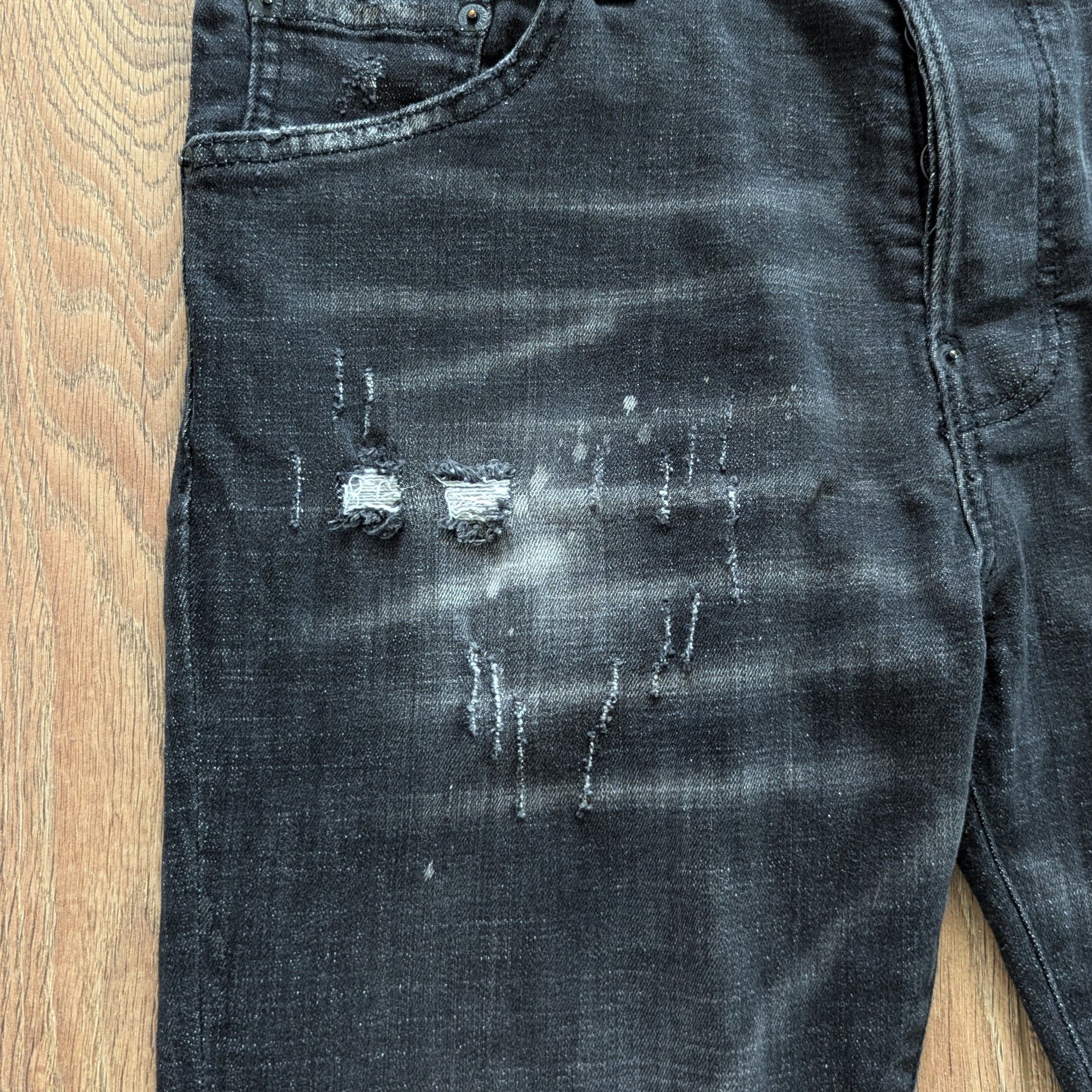 Dsquared2 Dsquared2 Tidy Biker Jean Black Men's Pants Luxury Brand Size US 34 / EU 50 - 6 Thumbnail