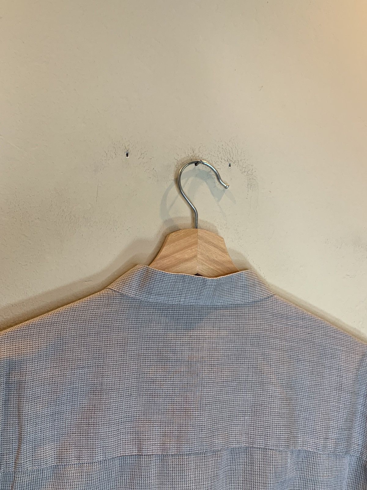 Yves Saint Laurent *RARE* Vintage Yves Saint Laurent Band Collar Button Shirt L Size US L / EU 52-54 / 3 - 6 Thumbnail