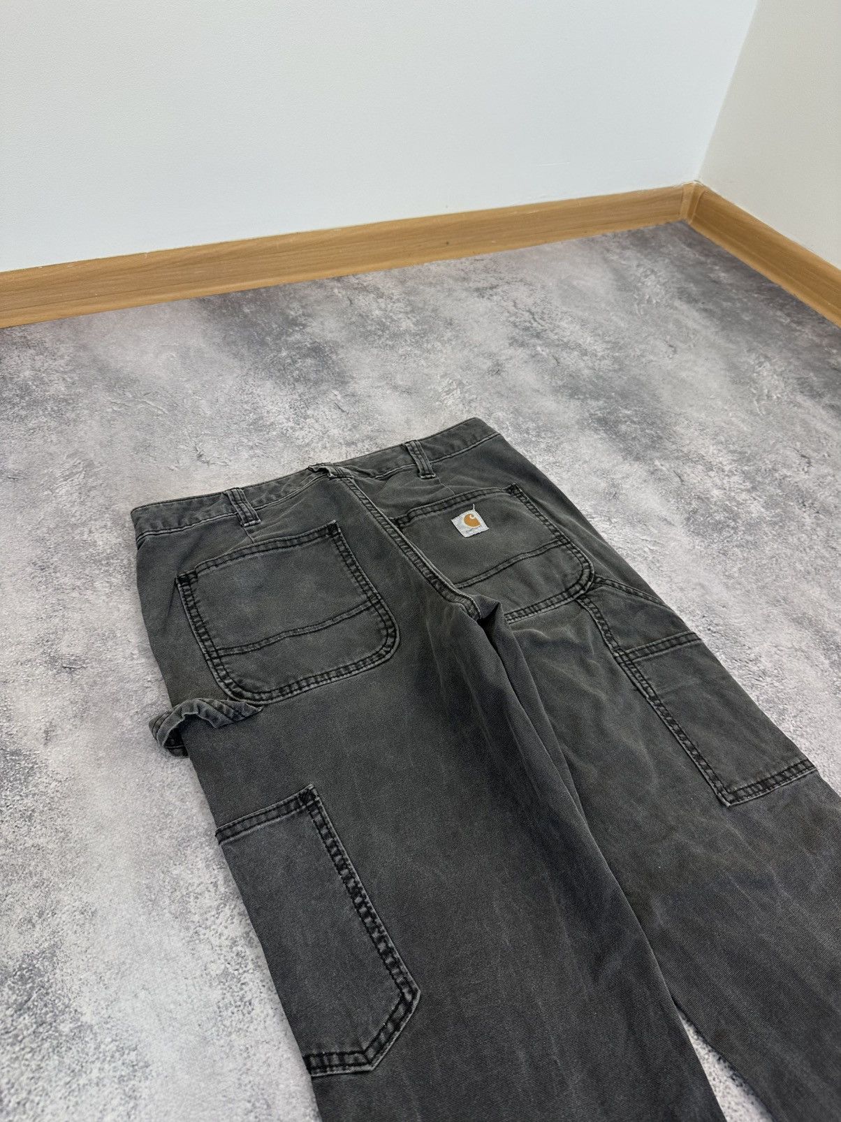 Carhartt Vintage Carhartt Double Knee USA Faded Black Carpenter Pants Size US 30 / EU 46 - 11 Thumbnail