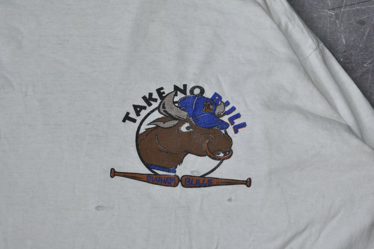 Vintage Distressed Vintage 90s Durham Bulls Long Sleeve T-Shirt Size US XXL / EU 58 / 5 - 7 Thumbnail