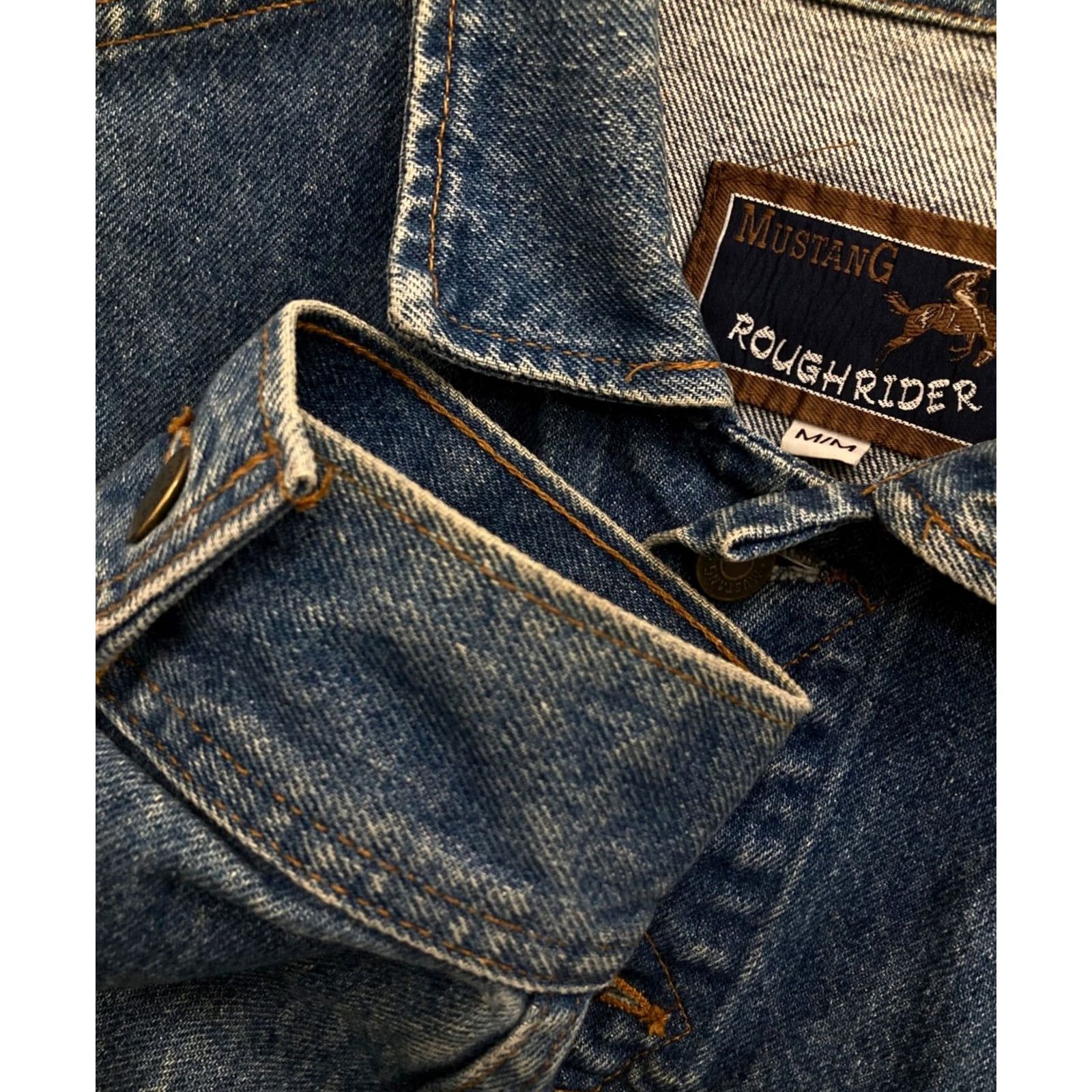 Denime MUSTANG Denim Jacket Mens Indigo M Jacket Size US M / EU 48-50 / 2 - 7 Thumbnail
