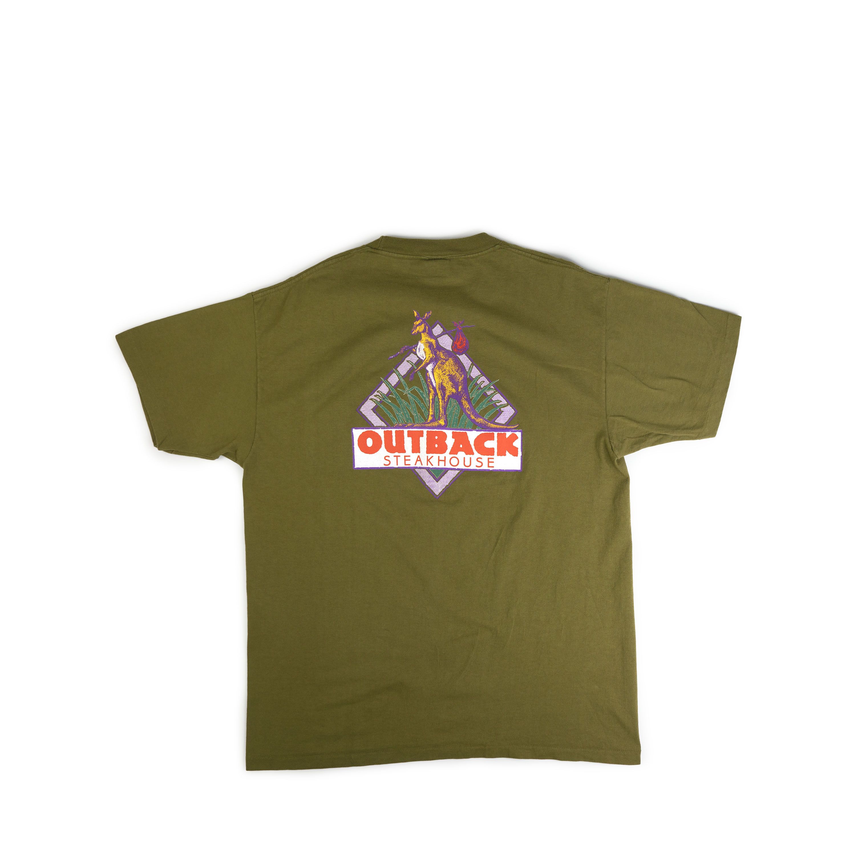 Anvil Vintage 1990's Outback Steakhouse Tee Shirt Size US XL / EU 56 / 4 - 2 Thumbnail