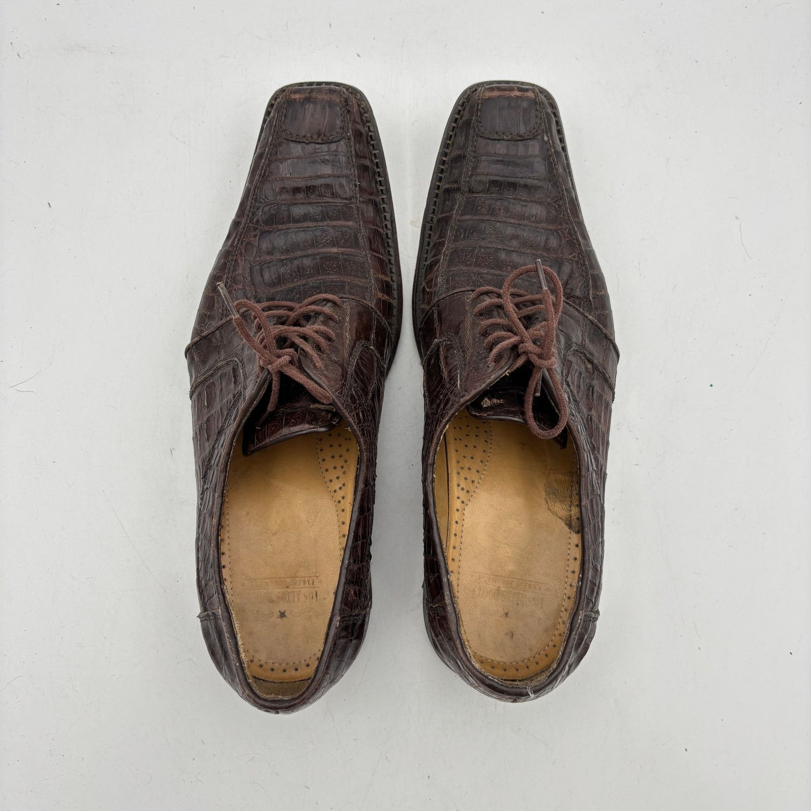 Los Altos Boots Los Altos Boots Crocodile Oxfords Dress Shoes Men US 9.5-10 Size US 9.5 / EU 42-43 - 6 Thumbnail