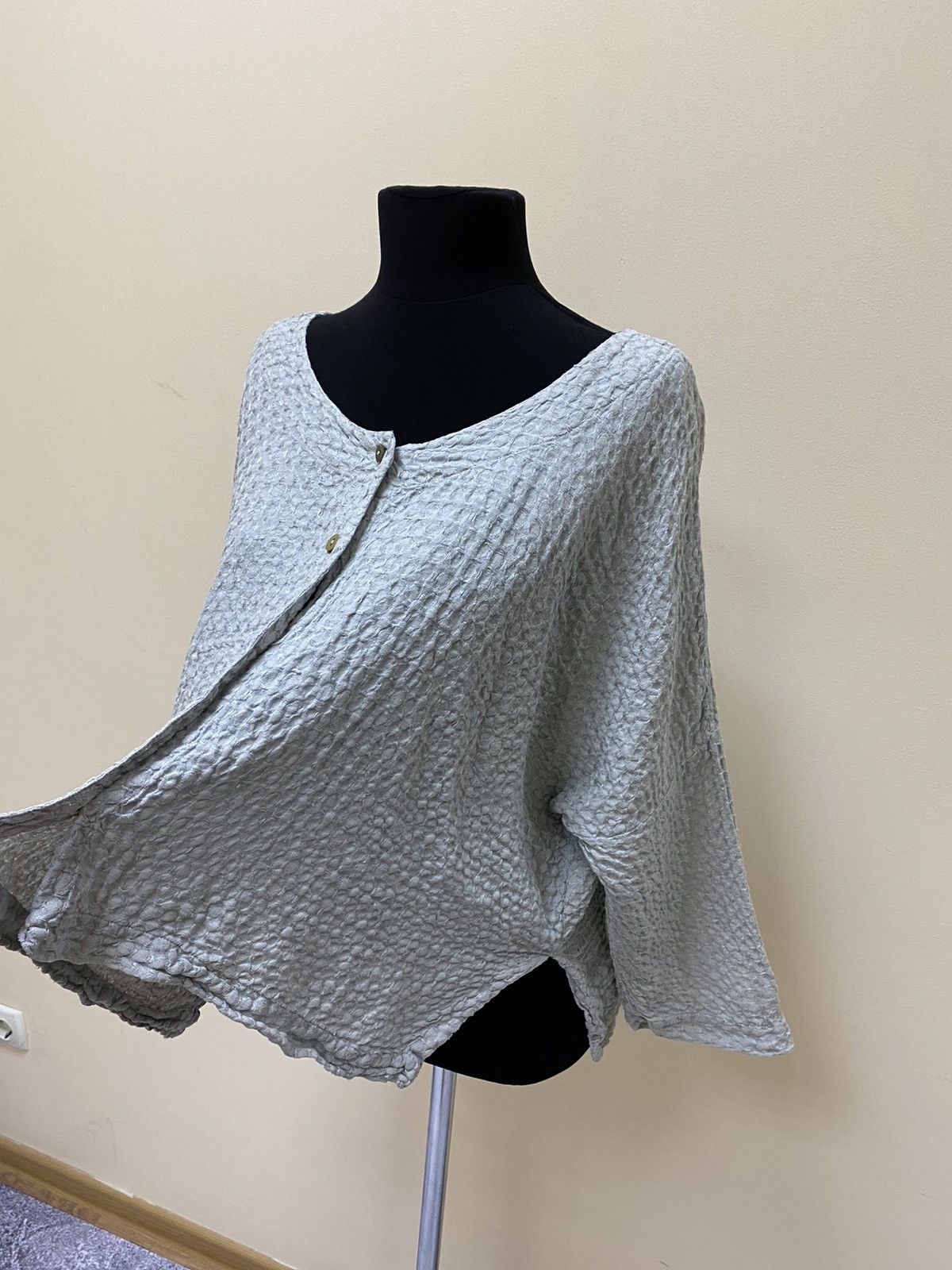 Other Grizas Womens Oversized Linen Grey Cardigan Size S Size S / US 4 / IT 40 - 6 Thumbnail
