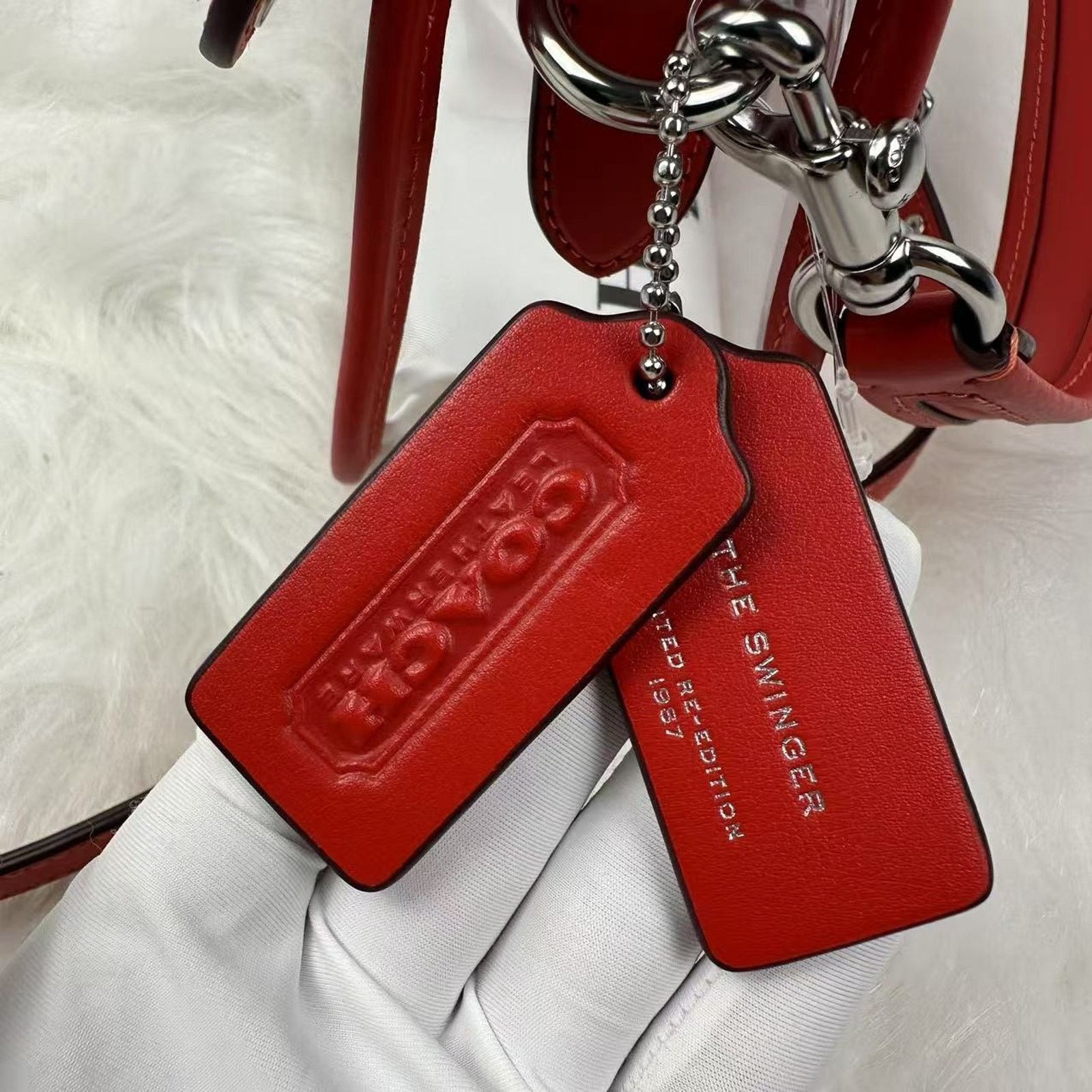 Coach Coach Stadium Swinger Crossbody Clear PVC Dust Bag CBH13 Red Size ONE SIZE - 3 Thumbnail