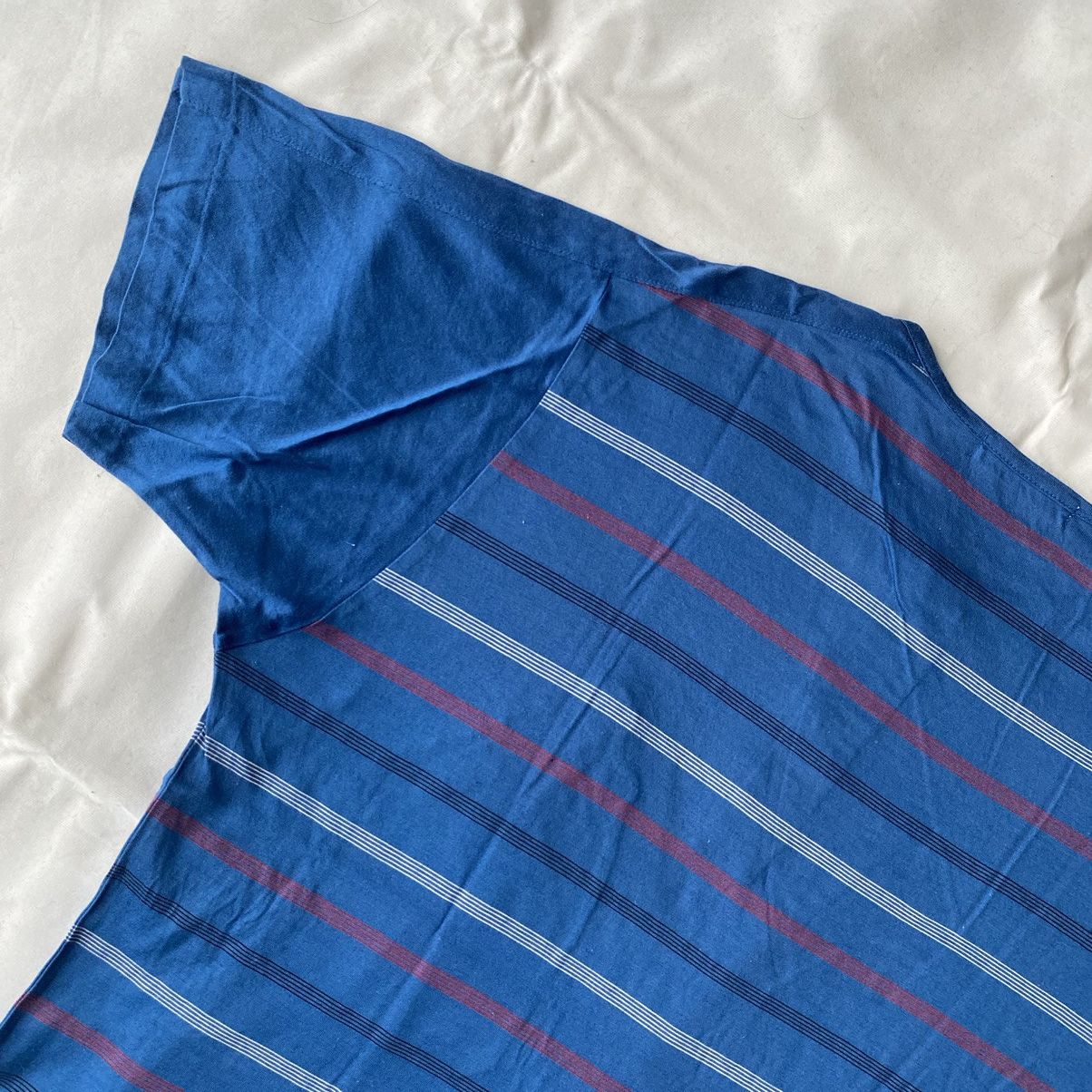 Japanese Brand × Pierre Balmain × Vintage Japan Market Pierre Balmain Paris Striped Henley Tees Size US M / EU 48-50 / 2 - 11 Thumbnail