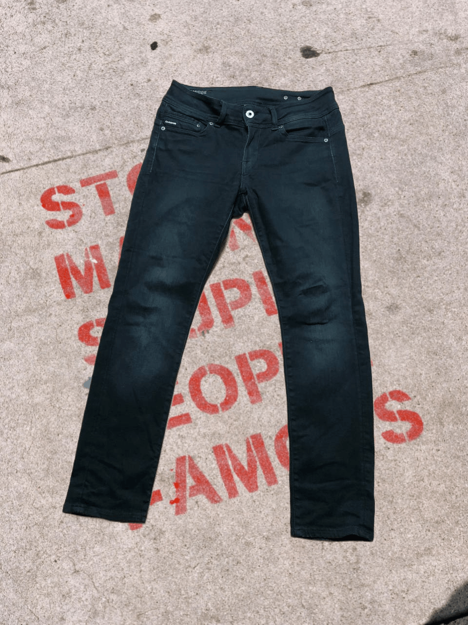 G STAR MIDGE MID STRAIGHT Denim Jeans Everyday Wear W29 L28