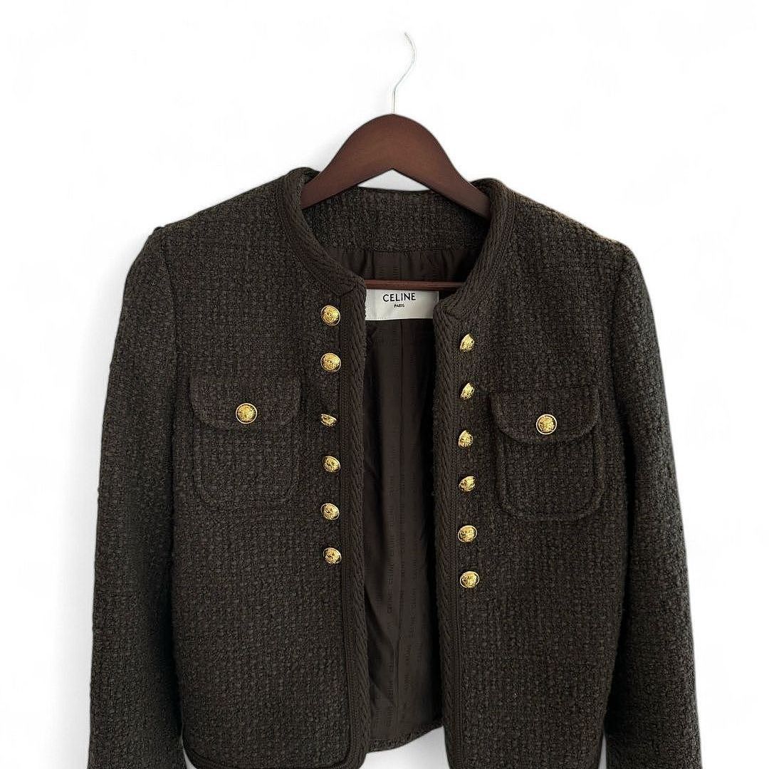 Celine CELINE Wool Blend Button Jacket Size 34 Size XS / US 0-2 / IT 36-38 - 1 Thumbnail