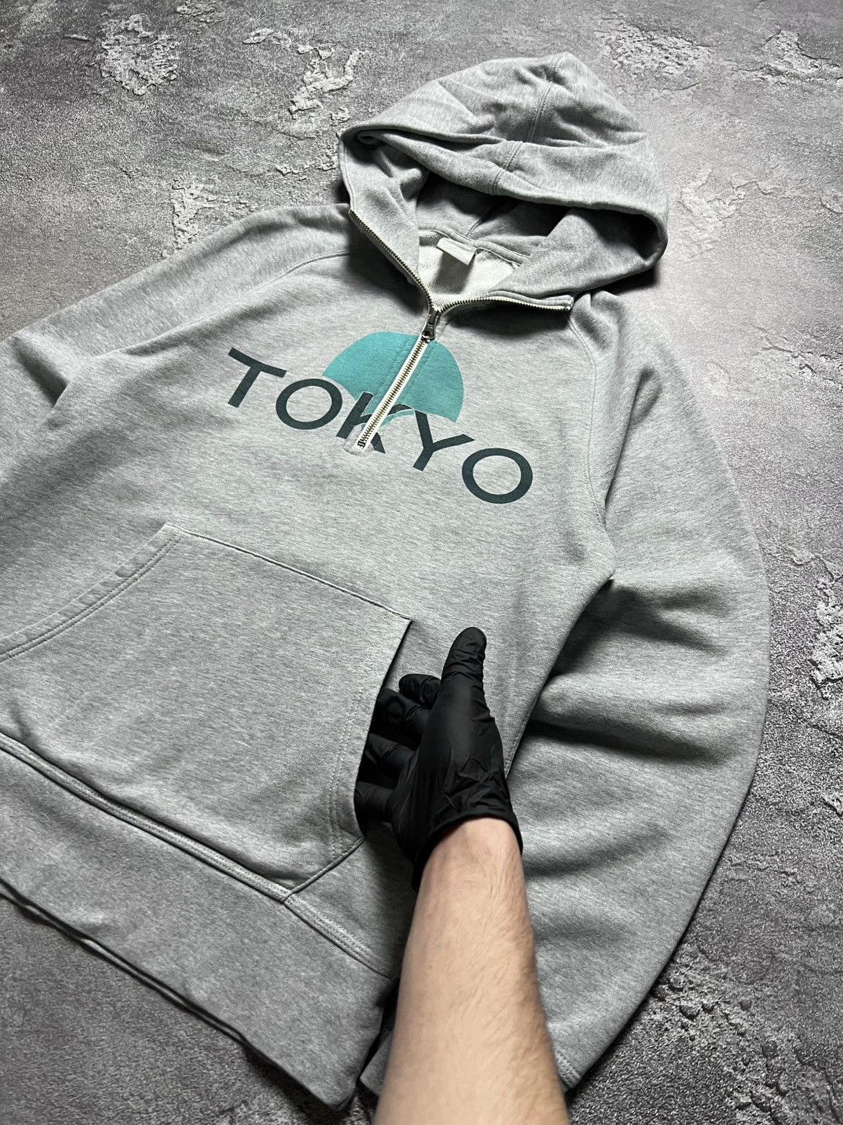 Nike 90x Vintage Nike Tokyo 1/4 Zip Hoodie Big Logo Swoosh S Size US S / EU 44-46 / 1 - 9 Thumbnail