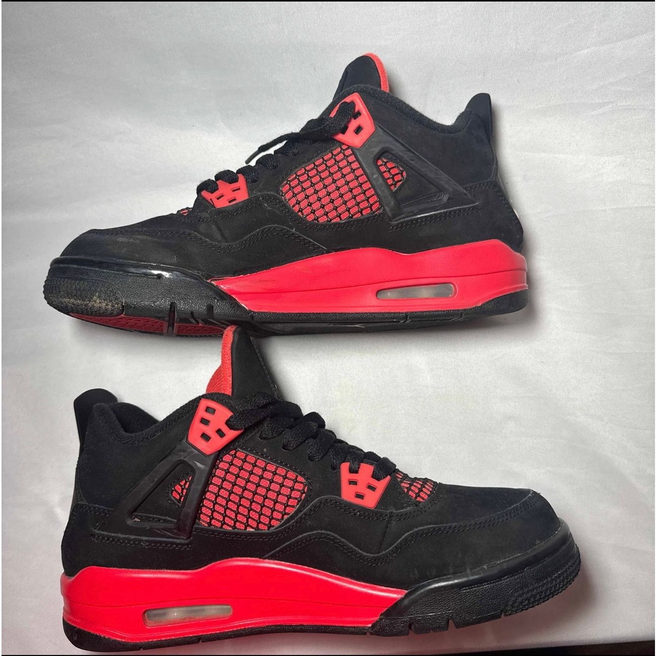 Jordan Brand × Nike Size 7 - Nike Air Jordan 4 Retro GS Red Thunder Men's Shoes Size US 7 / EU 40 - 3 Thumbnail