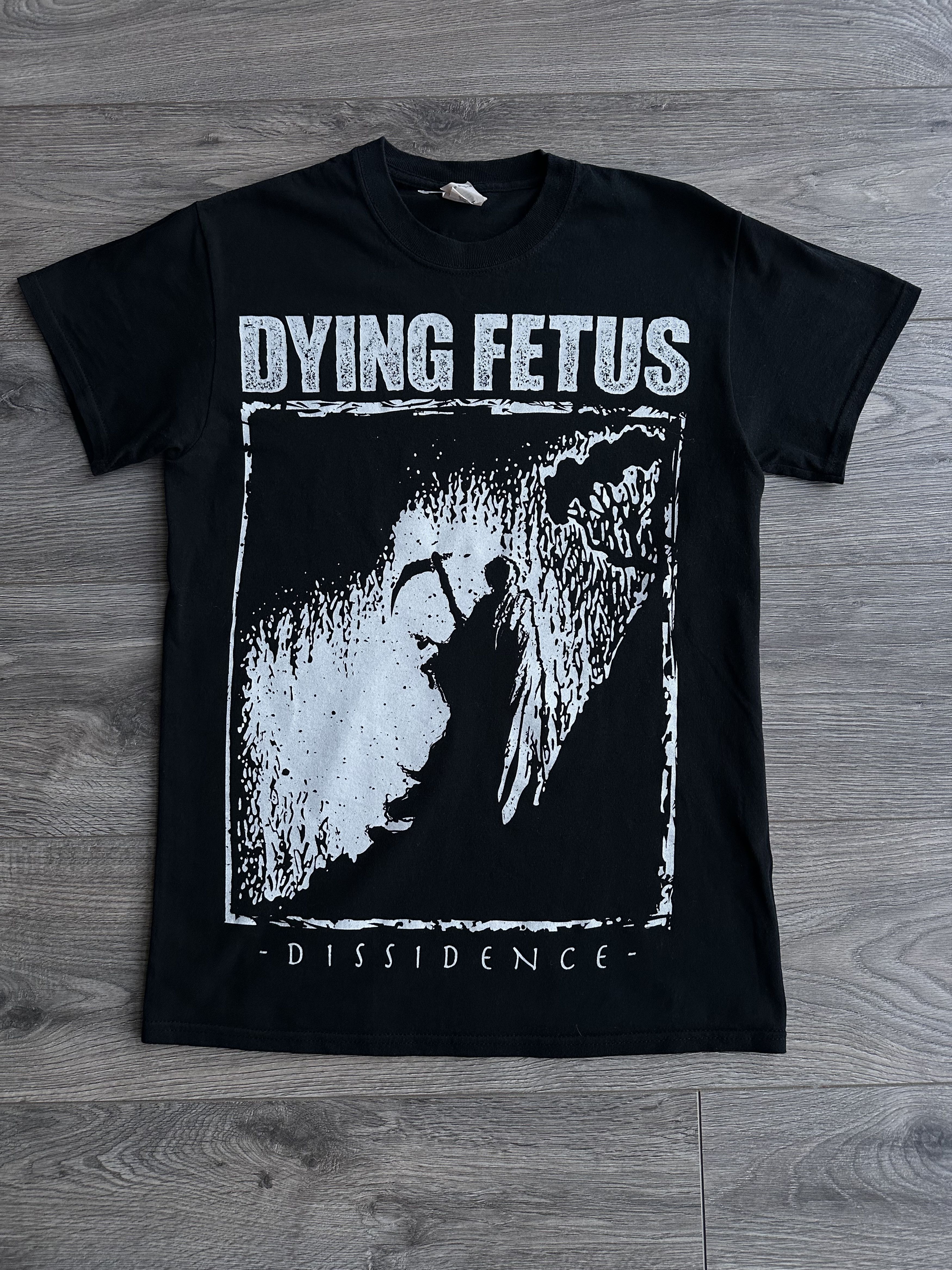 Dying Fetus Tシャツ XLサイズ Dying Music Fetus T-Shirt Short Sleeve Crew Neck Classic Fit