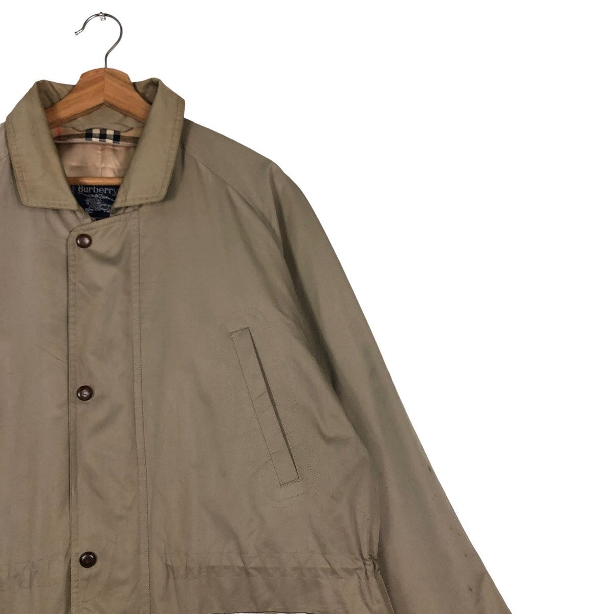 Burberry 🔥VINTAGE BURBERRYS LONG JACKET NOVA CHECK LINING Size US L / EU 52-54 / 3 - 5 Thumbnail