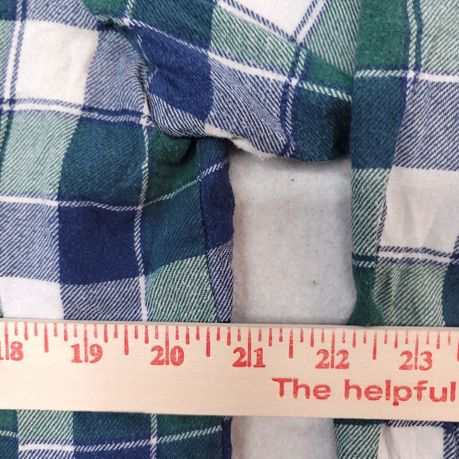 John Ashford John Ashford Gingham Flannel Shirt Mens Size L Blue Green Size US L / EU 52-54 / 3 - 8 Thumbnail