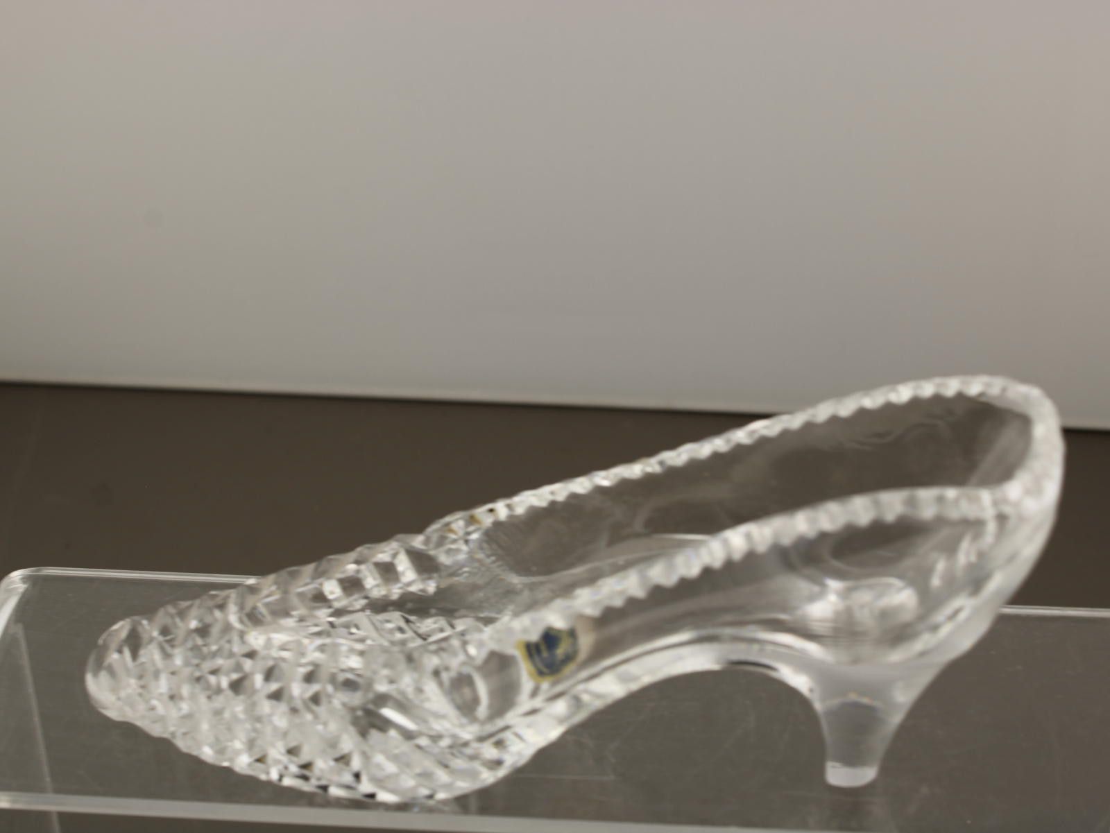 Other Tutbury Vintage Crystal Cinderella Cut Glass Slipper Shoes Size ONE SIZE - 2 Thumbnail