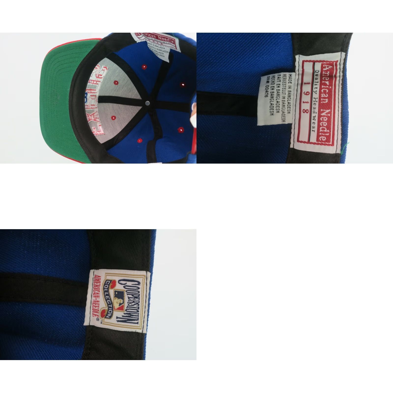 American Needle American Needle Montreal Expos Snapback Hat Baseball Cap Wool Blend Blue Solid Adjustable Medium Width Mens Size ONE SIZE - 8 Thumbnail